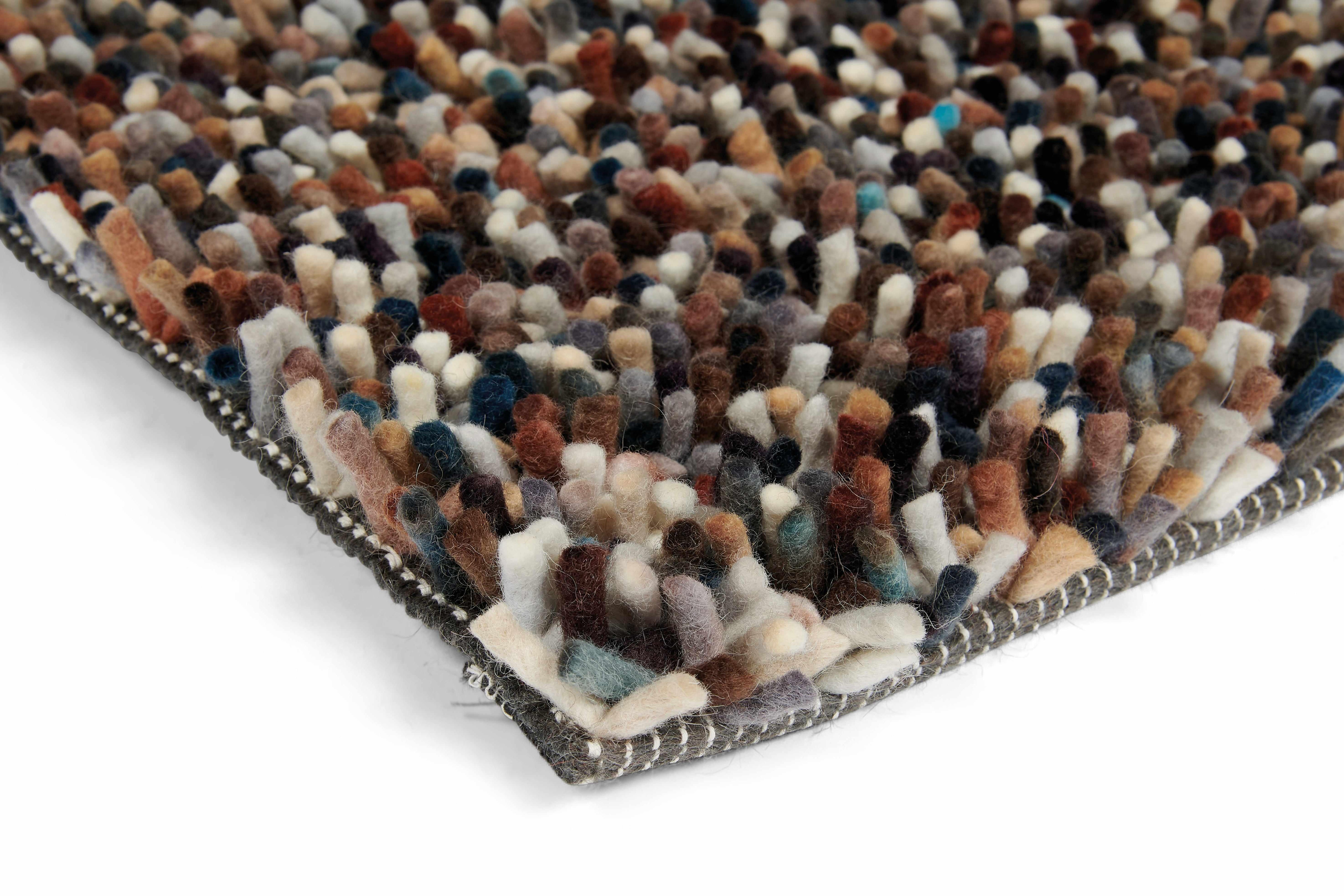 brink & campman shagpile rug in grey