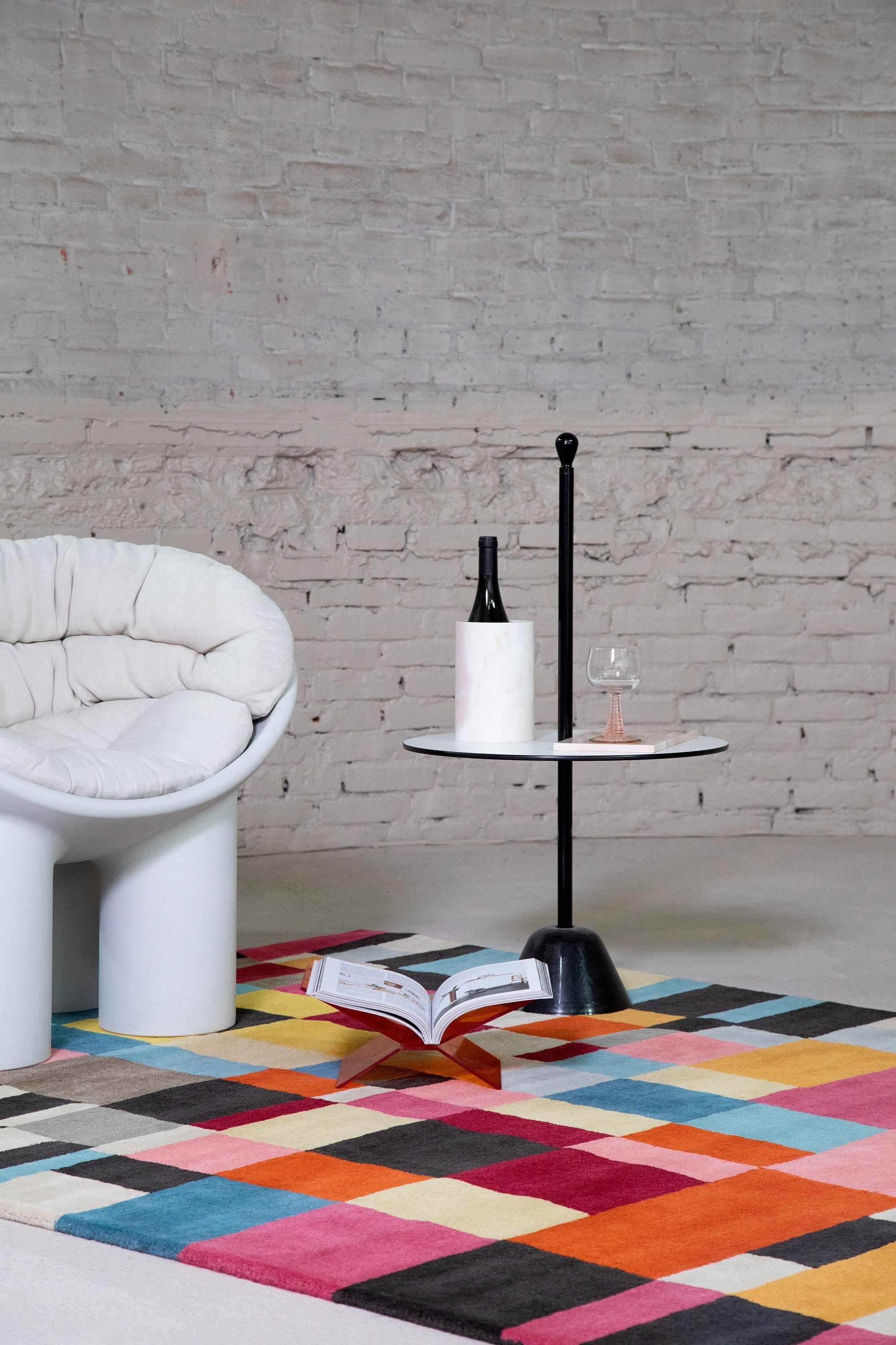 brink and campman wool rug with a multicolour geometric pattern