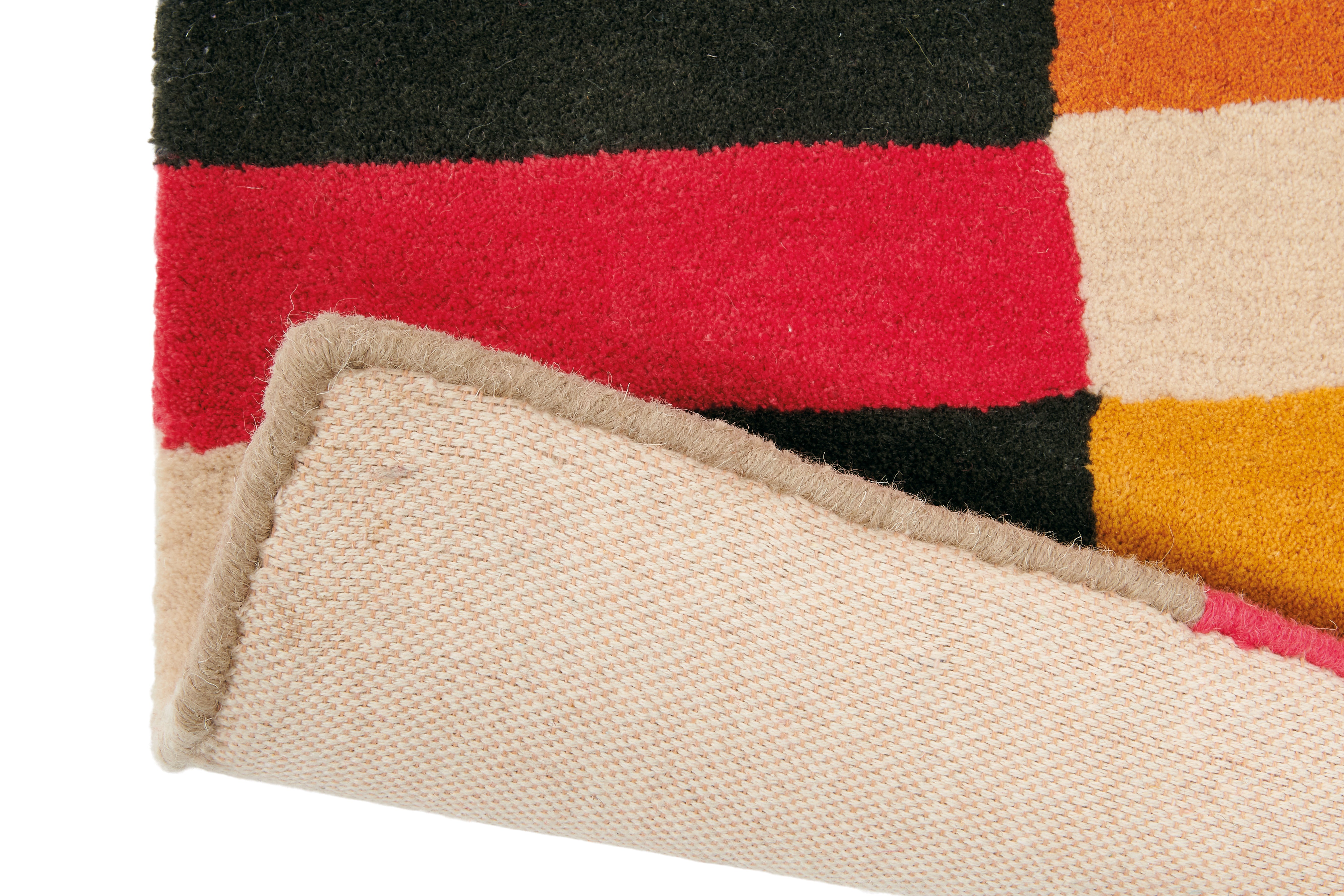 brink and campman wool rug with a multicolour geometric pattern
