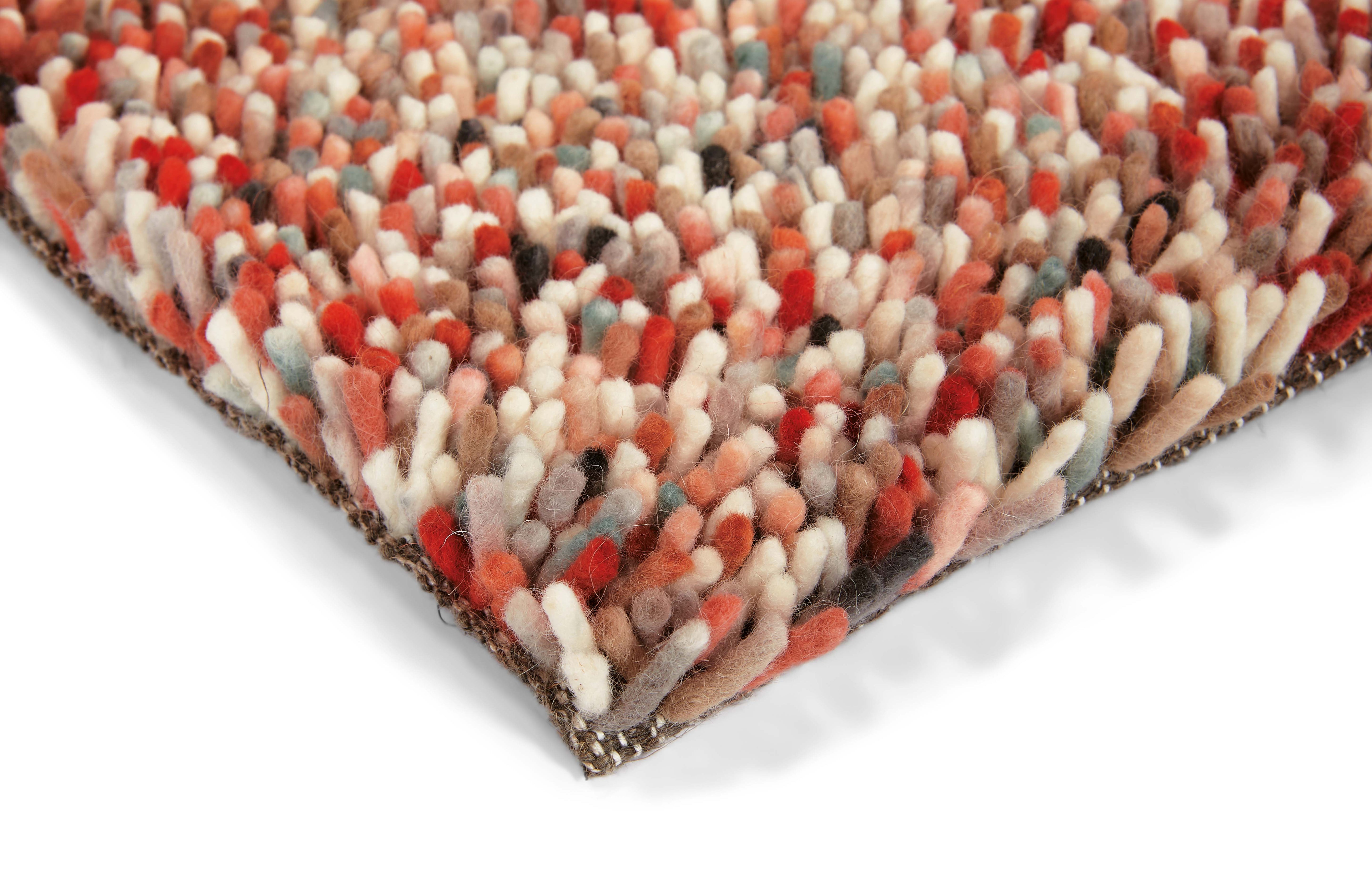 red and grey brink & campman shagpile rug