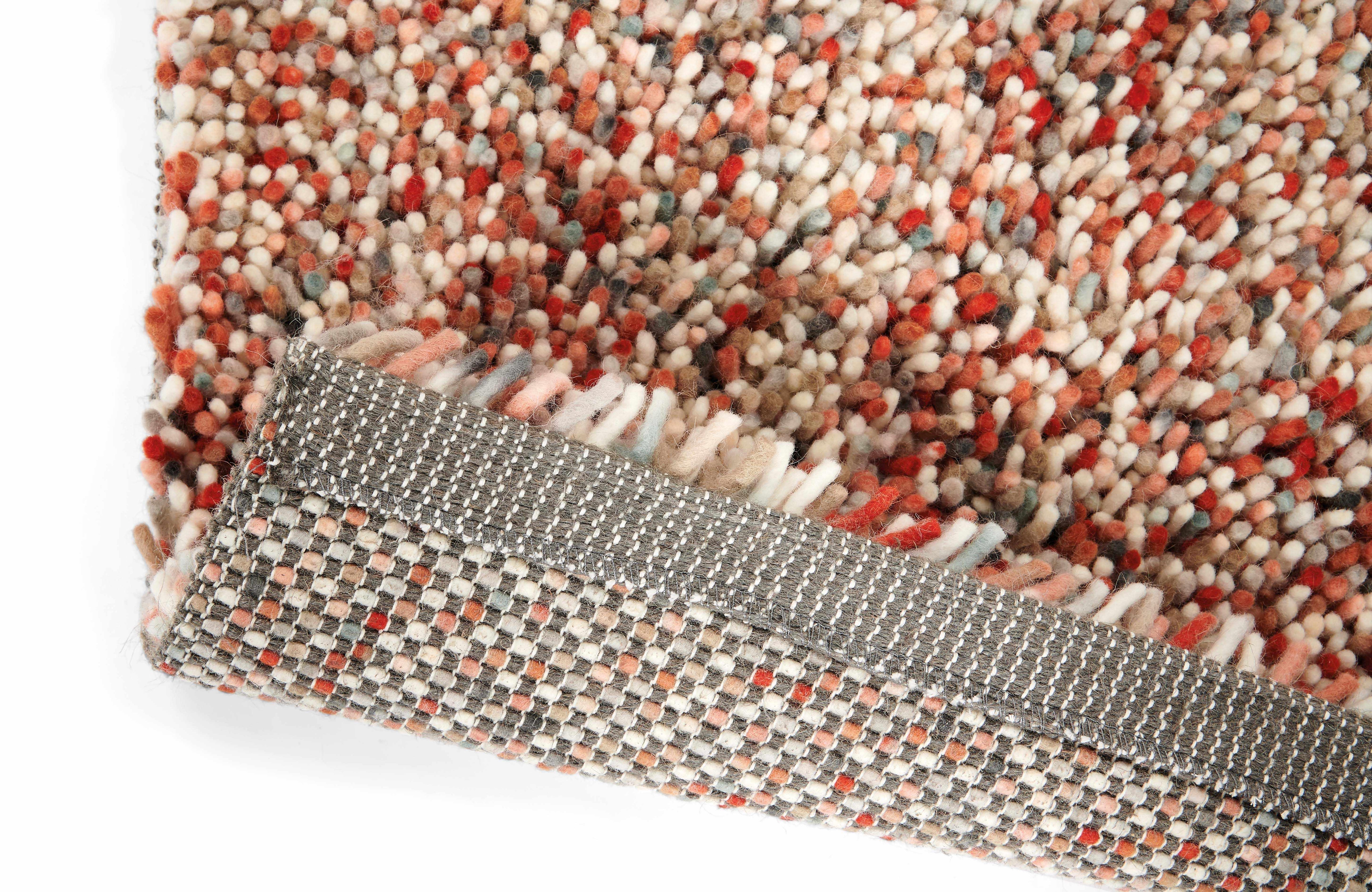 red and grey brink & campman shagpile rug