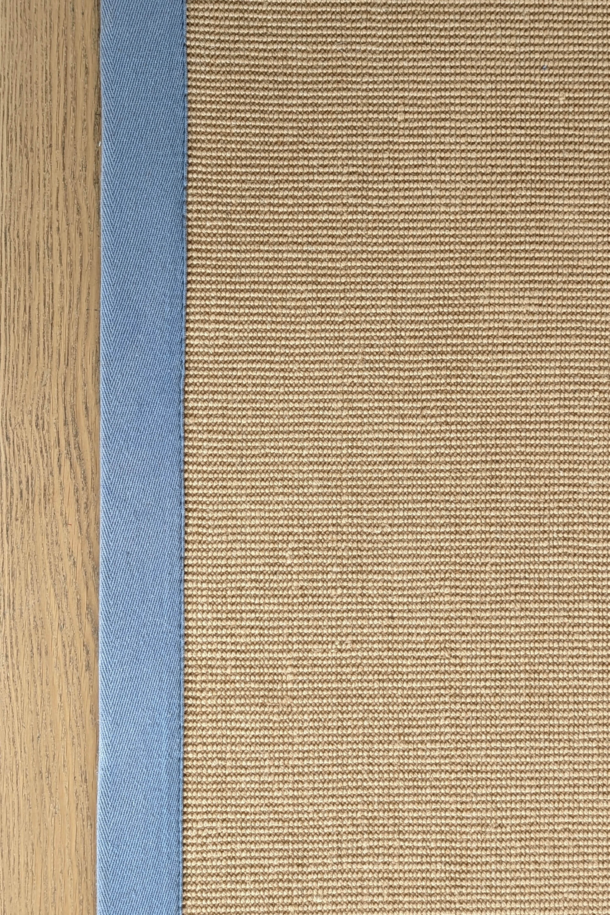 Sisal Rug Blue Border