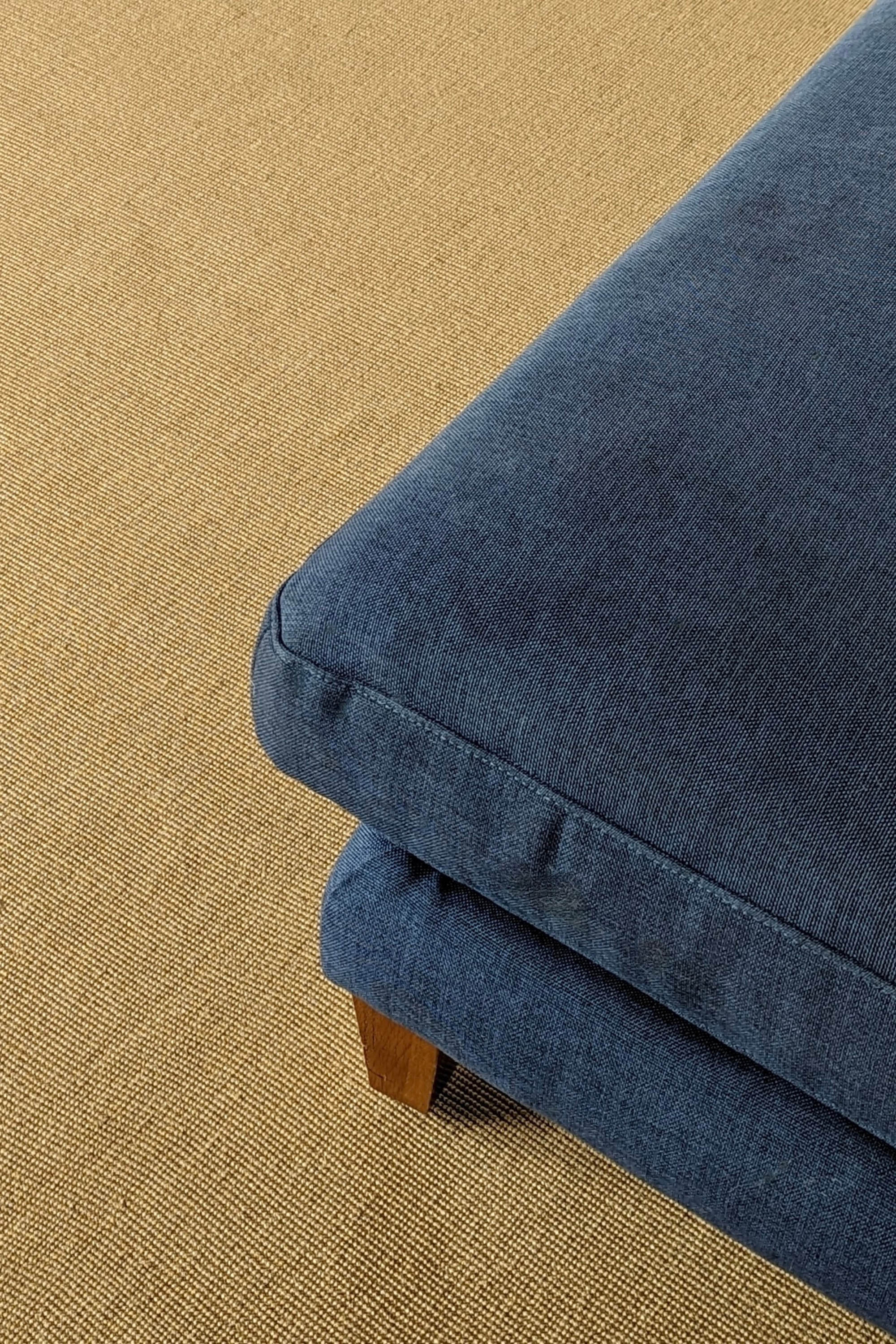 Sisal rug with beige linen border