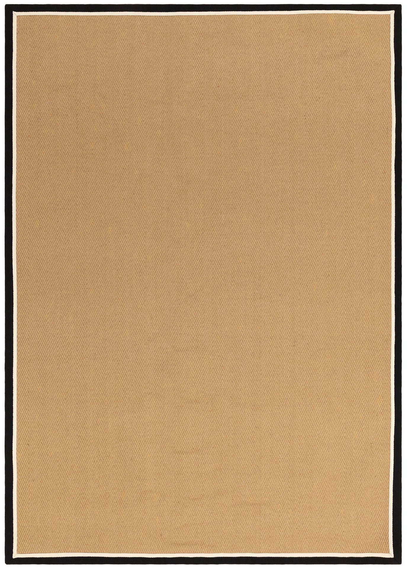 Bordo Herringbone Charcoal Cream Rug