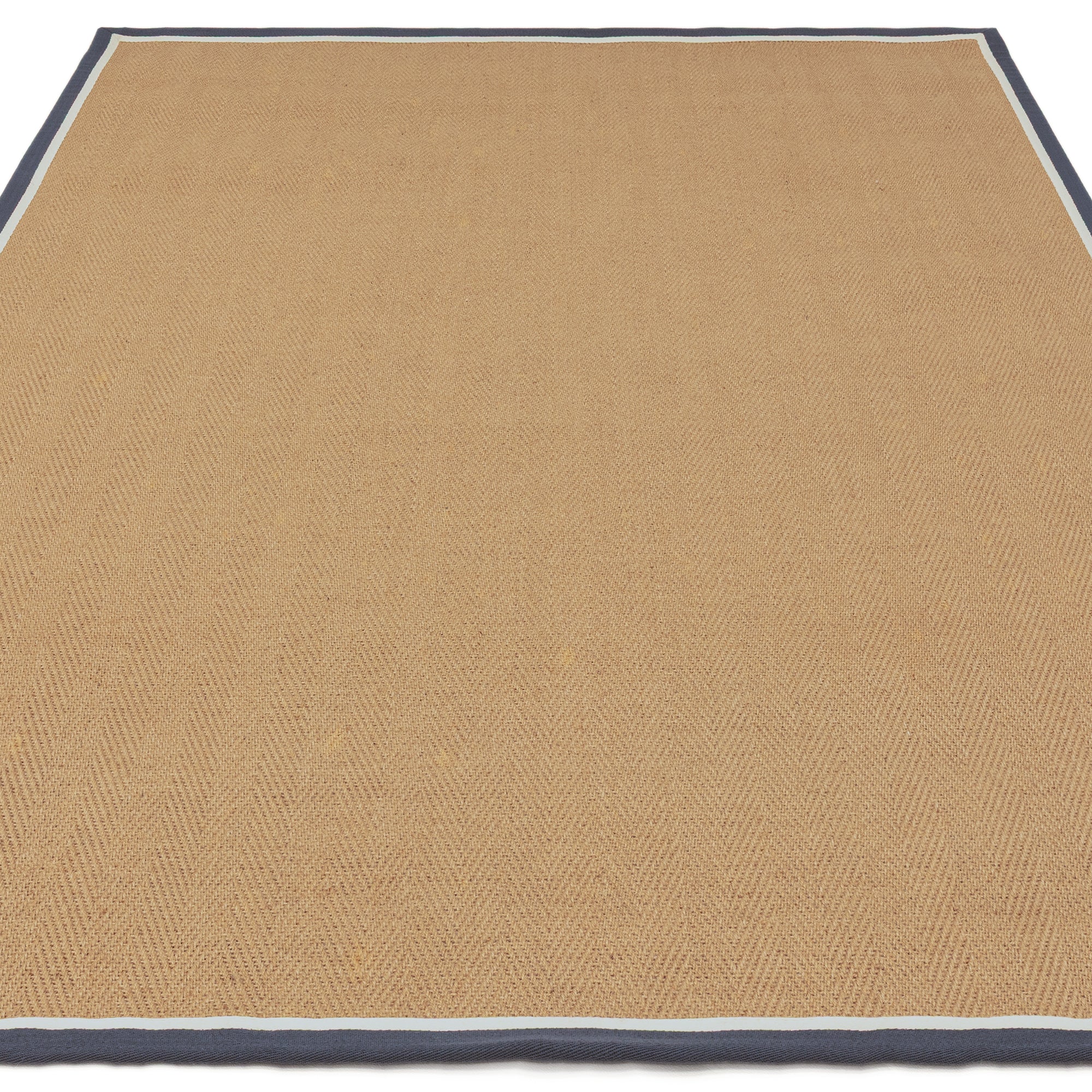 Bordo Herringbone Slate Cream Rug