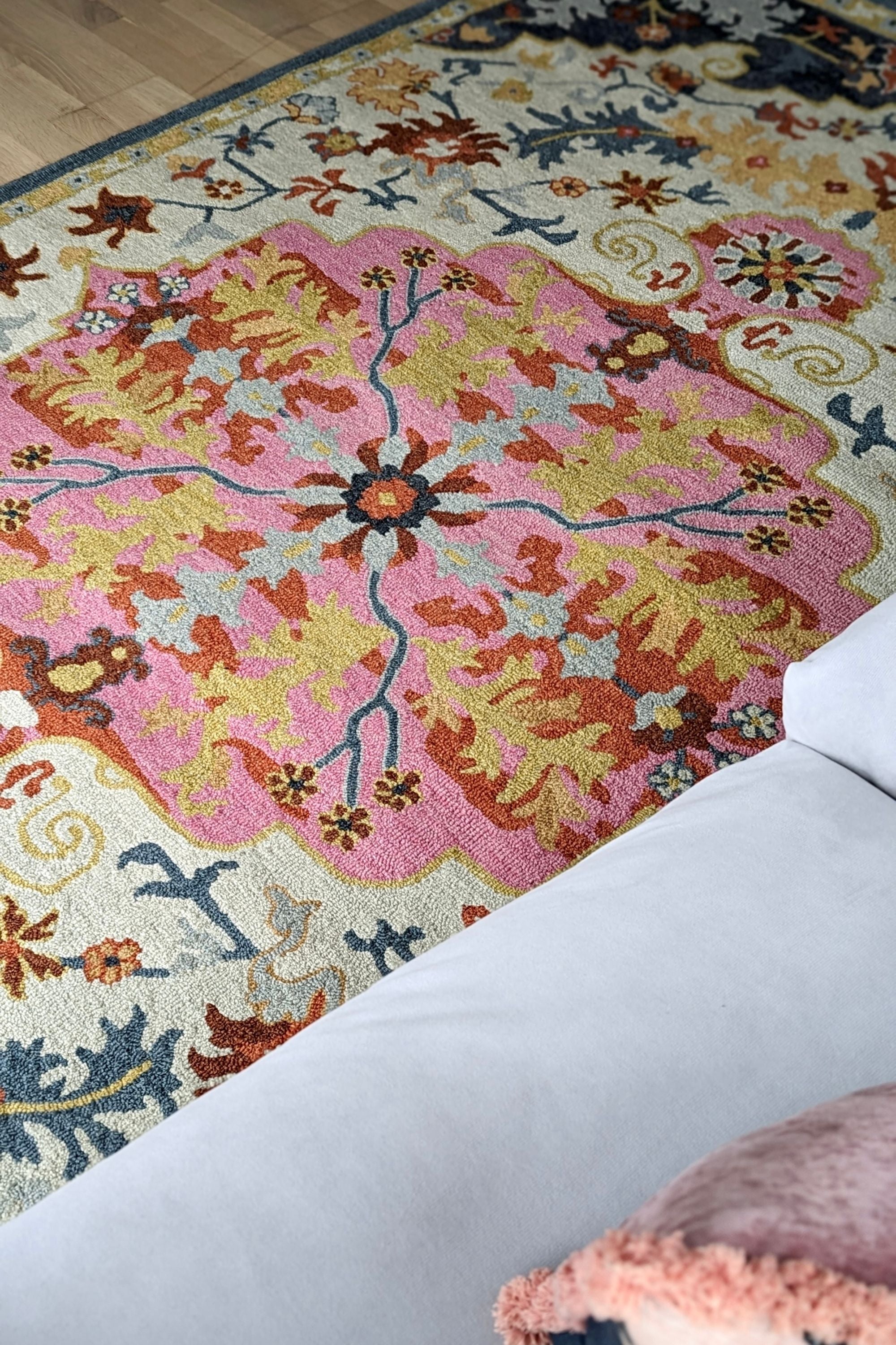 multicolour vintage style rug