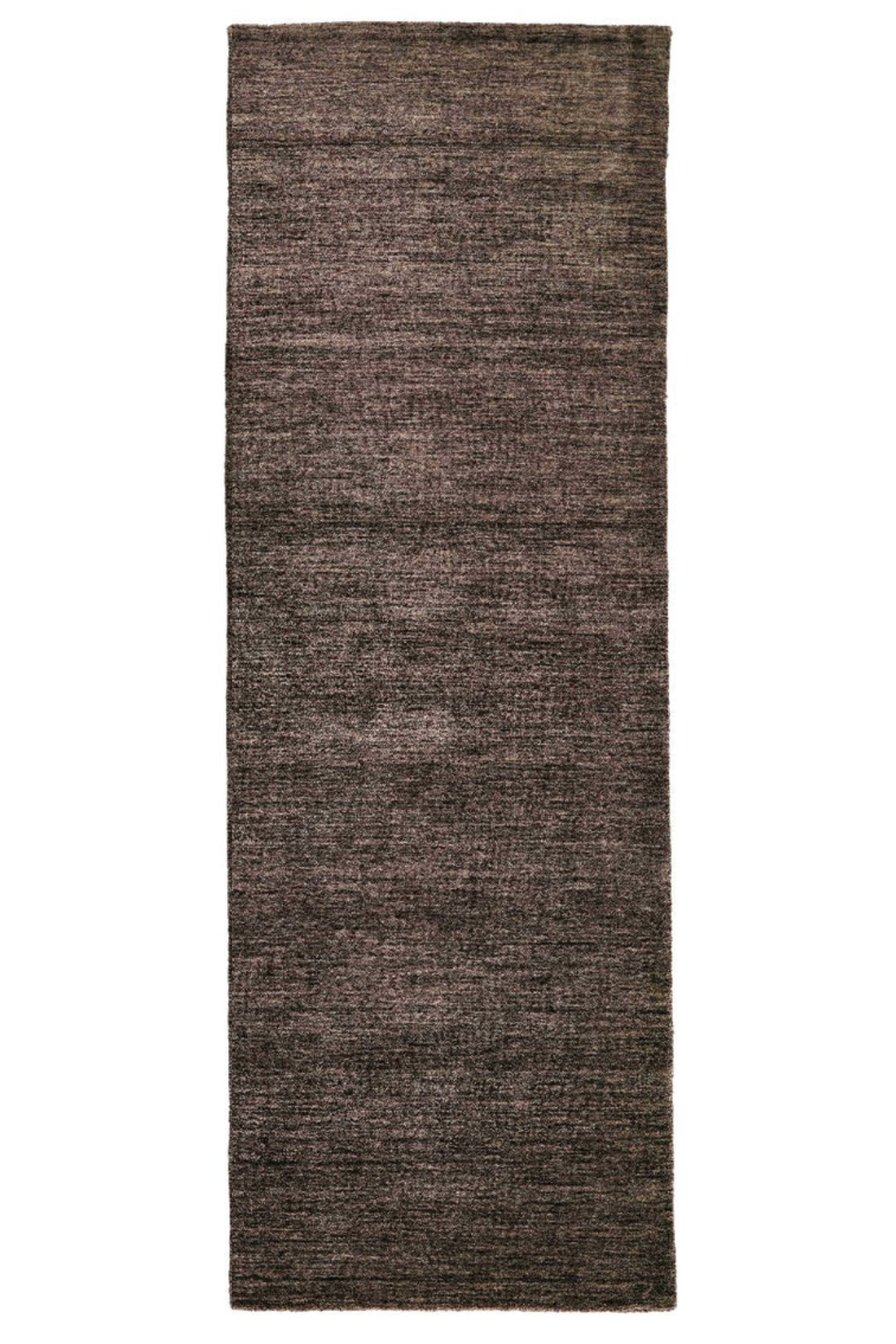 plain brown wool runner
