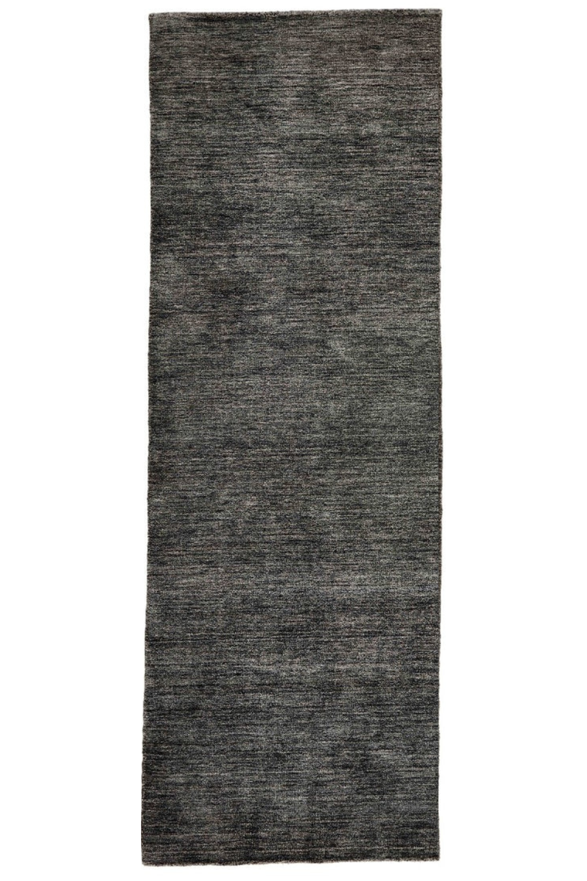 plain grey wool runner