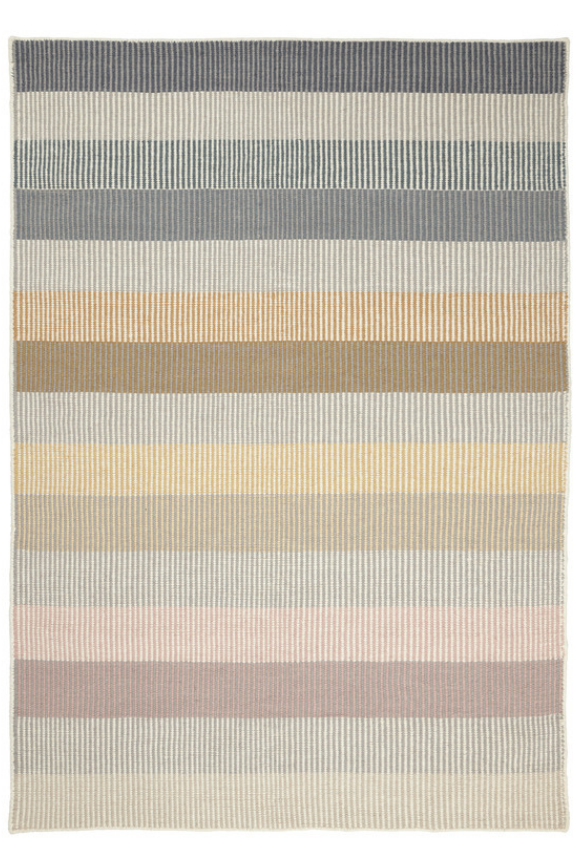 Woven multicolour wool rug
