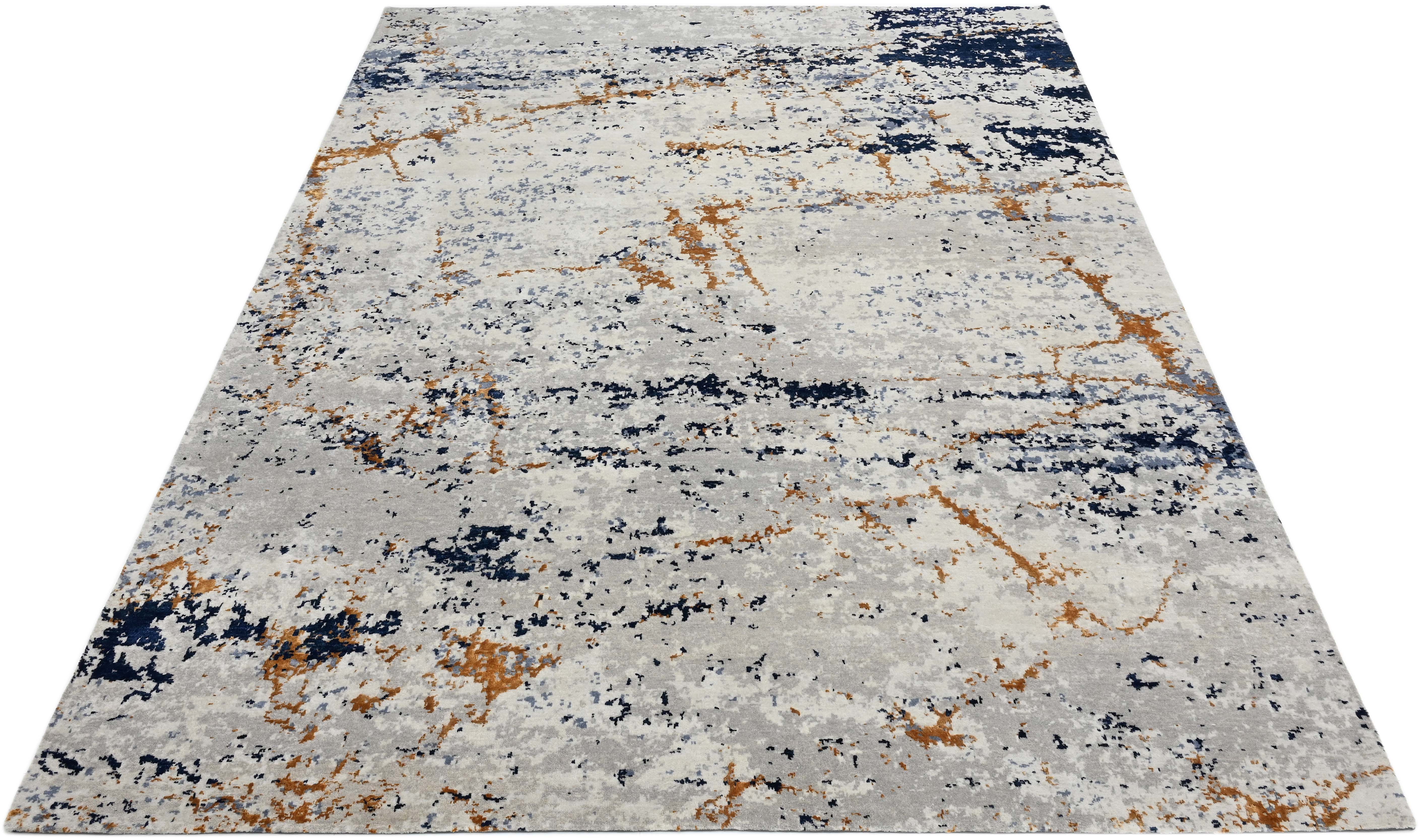 Modern multicolour luxury abstract rug