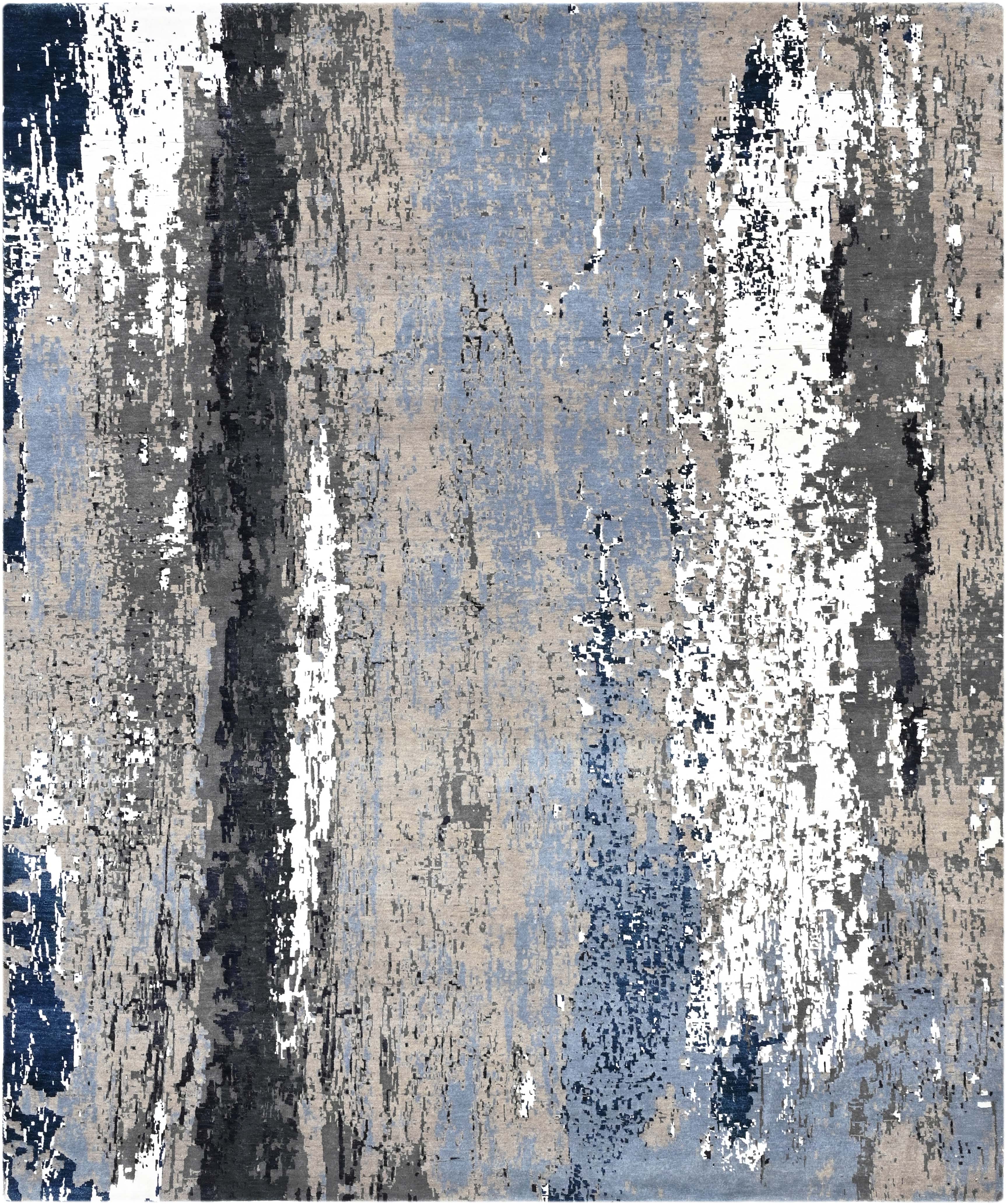 Modern multicolour luxury abstract rug