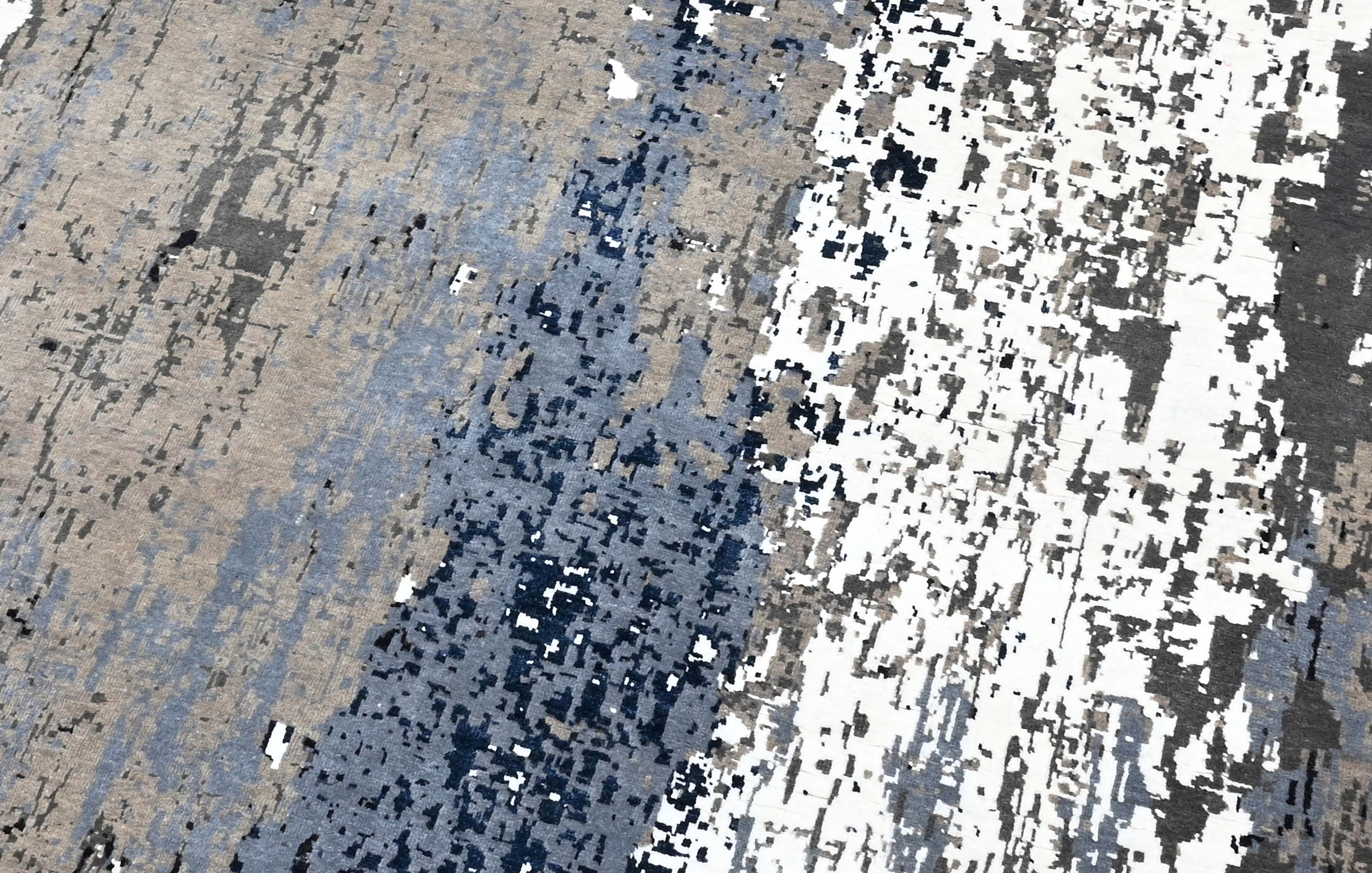 Modern multicolour luxury abstract rug