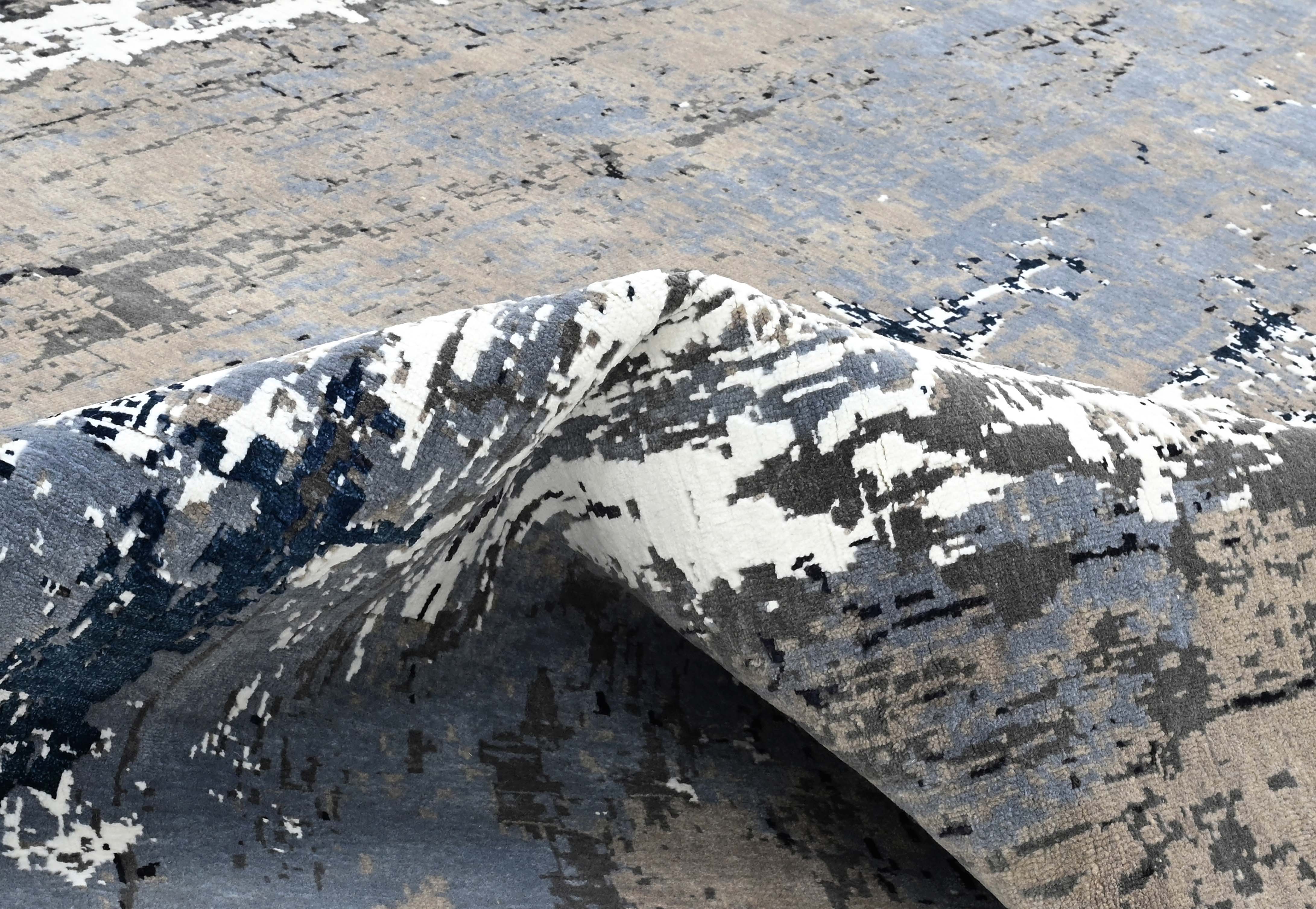 Modern multicolour luxury abstract rug