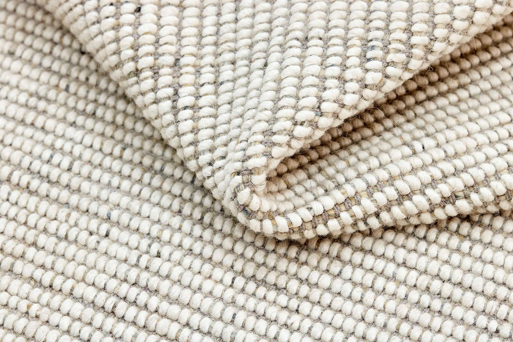 Grey and white textured flatweave rug