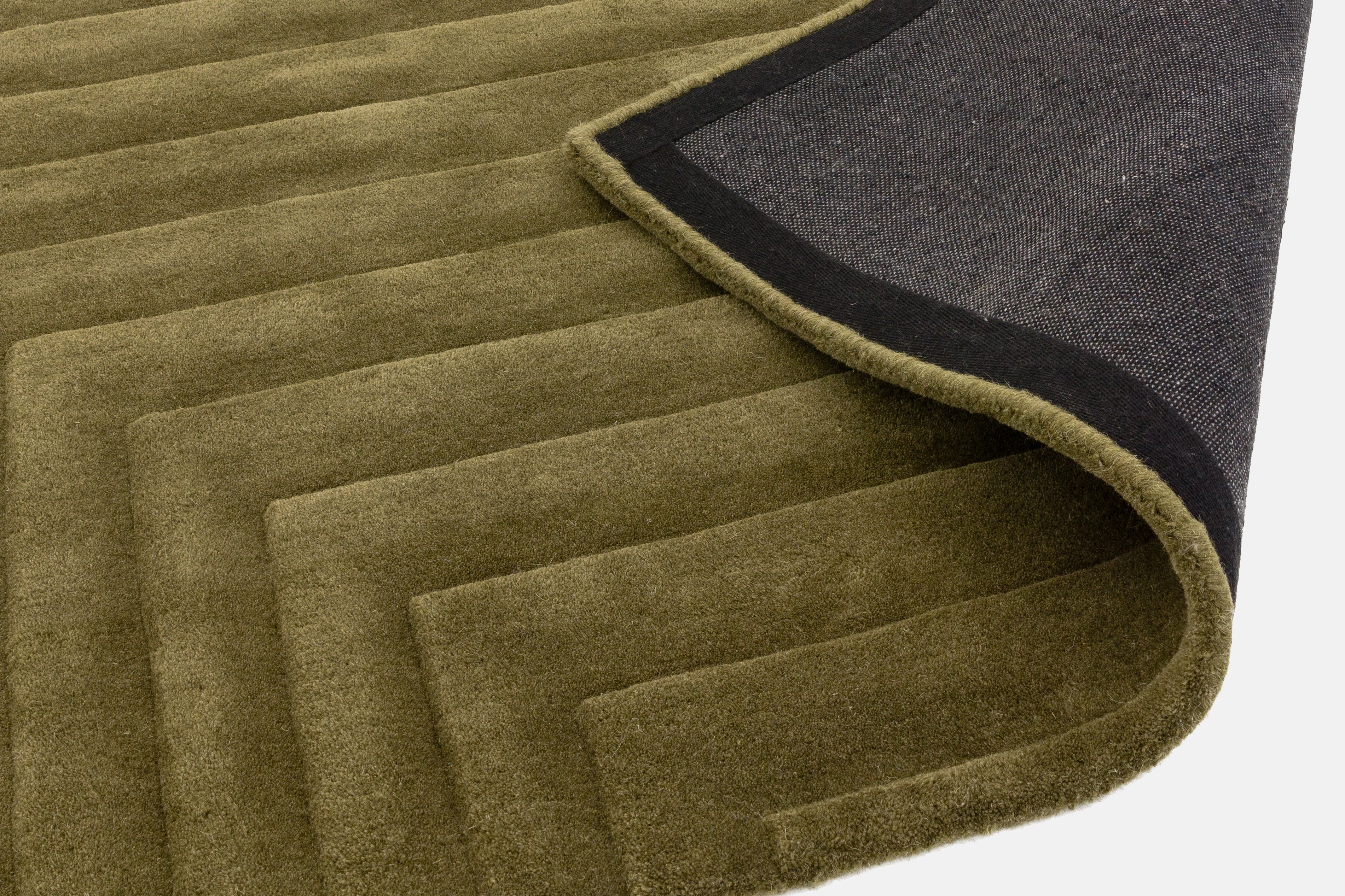 Form Green Wool Rug