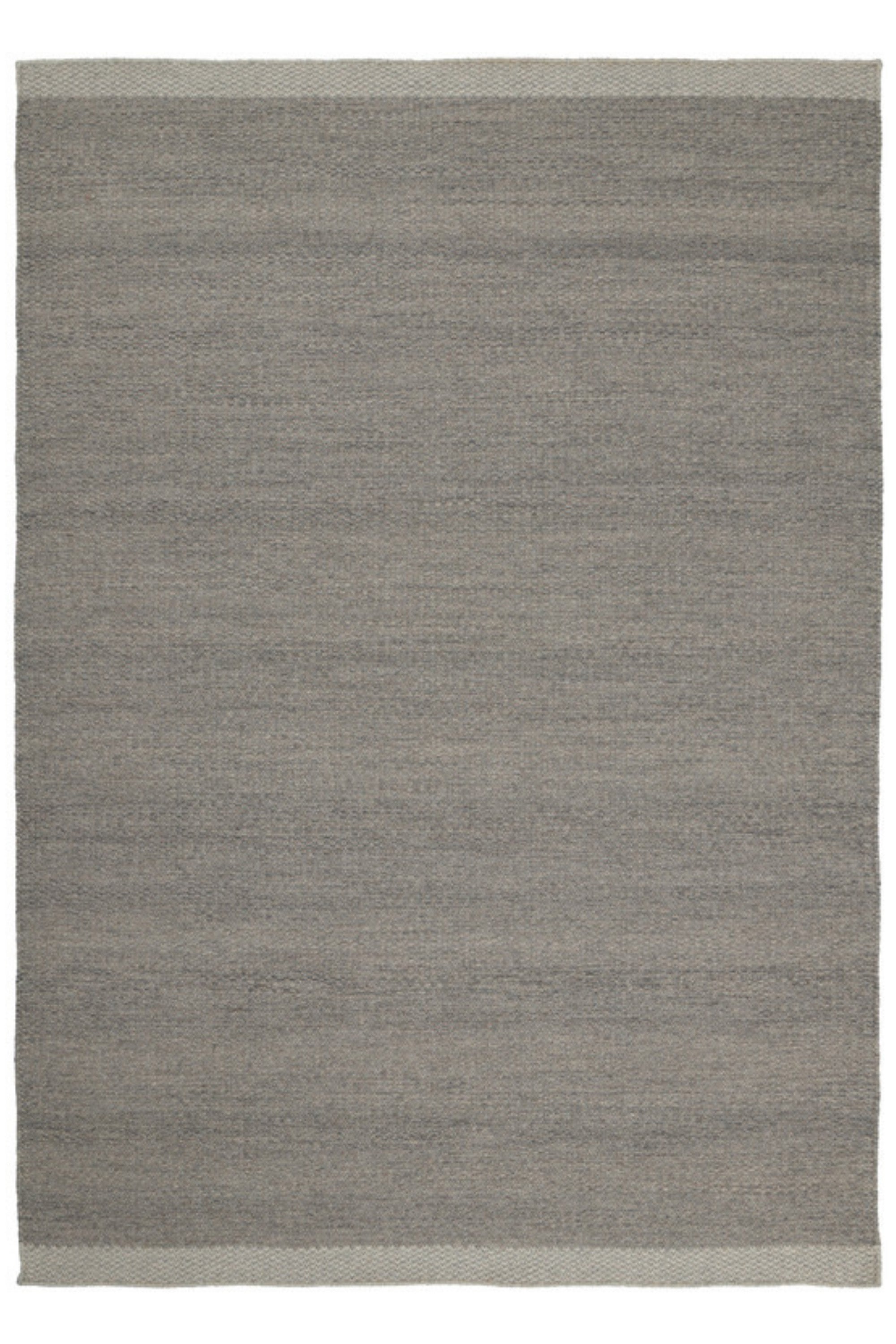 Woven grey wool rug