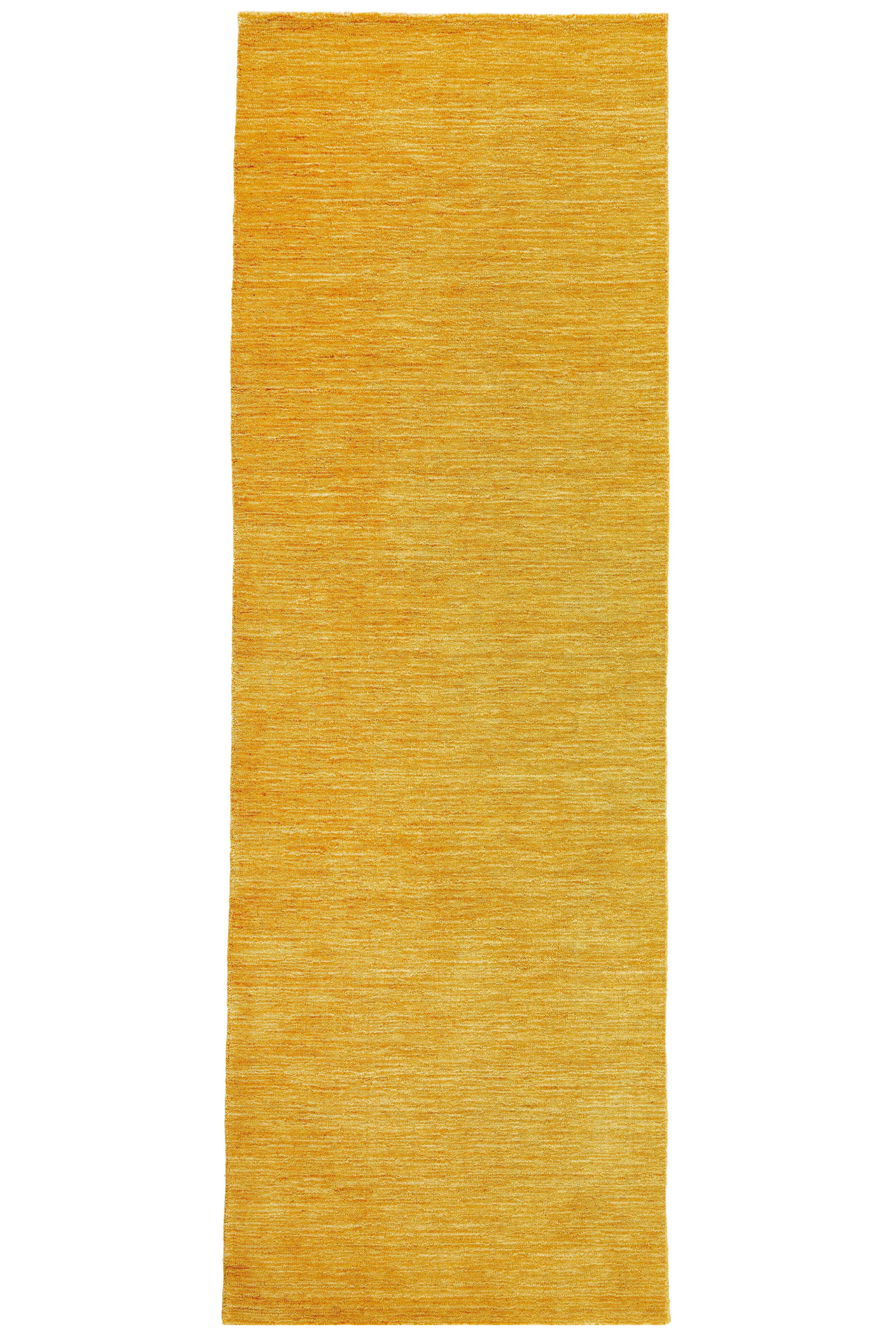 plain gold wool runner