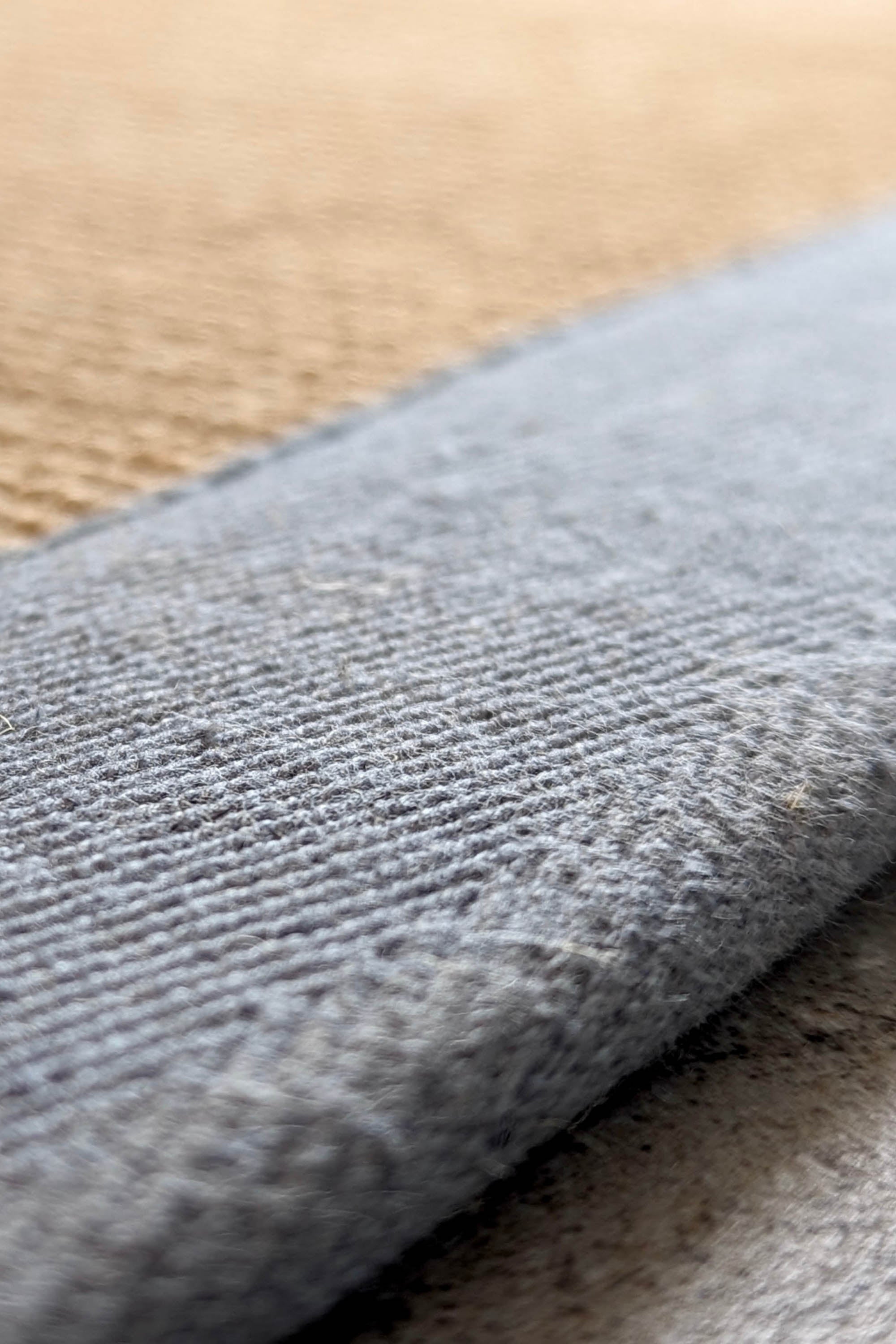 Sisal rug with grey linen border