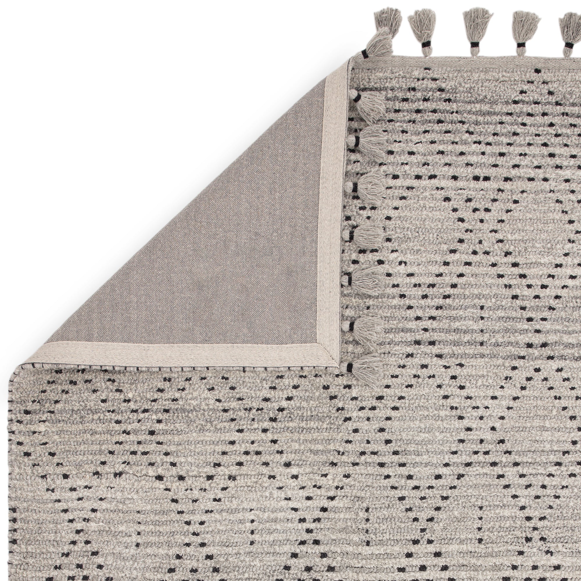 Nepal Grey & Black Diamond Rug