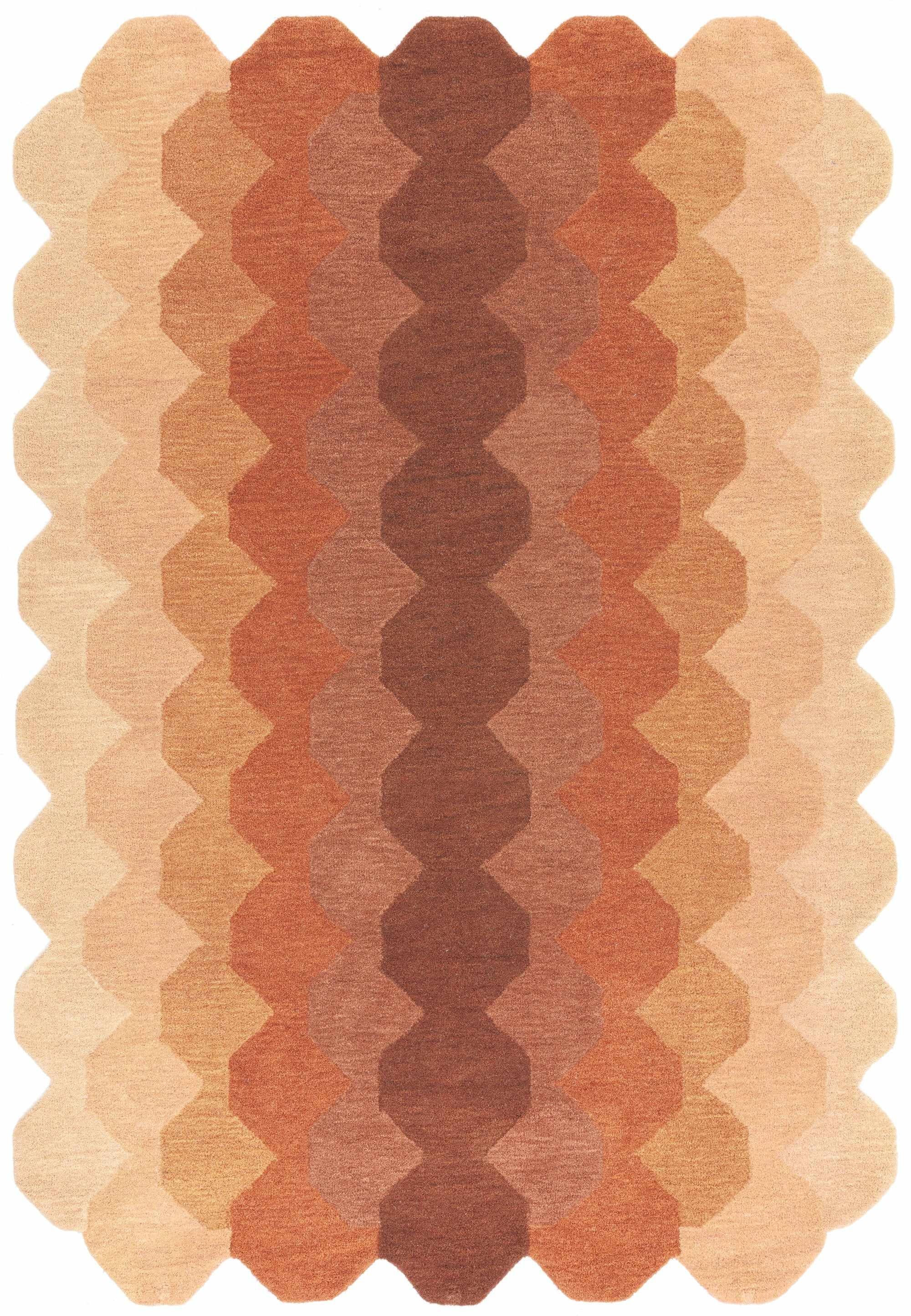 Hive Rust Rug
