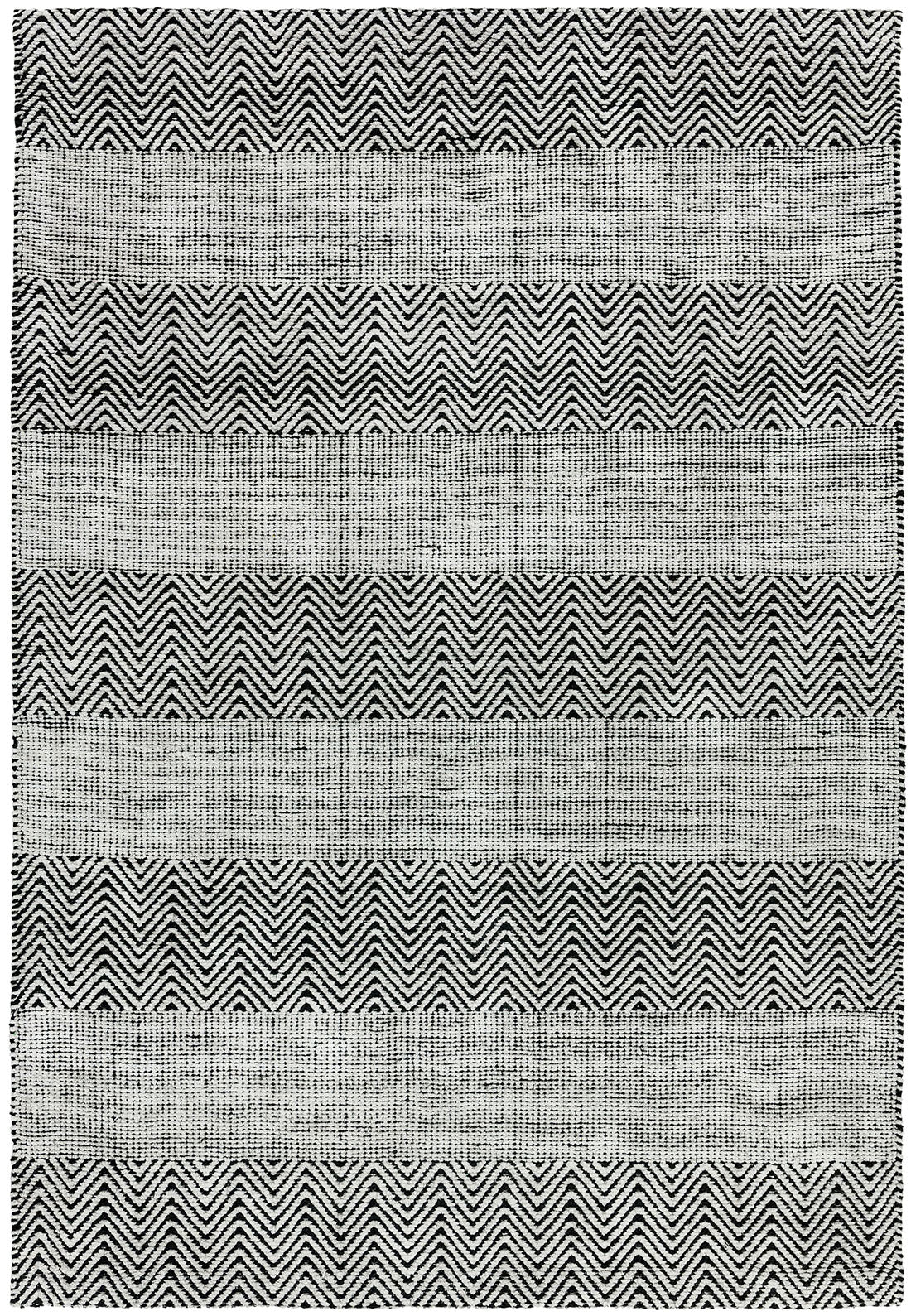 striped grey rug