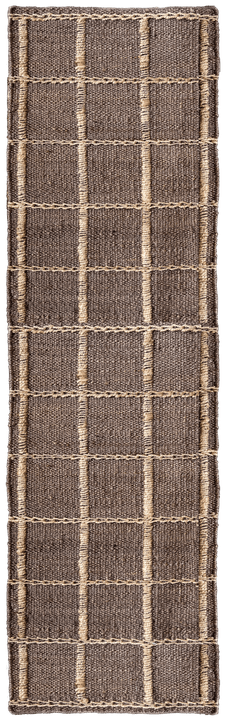 Strata Braided Jute Brown Runner