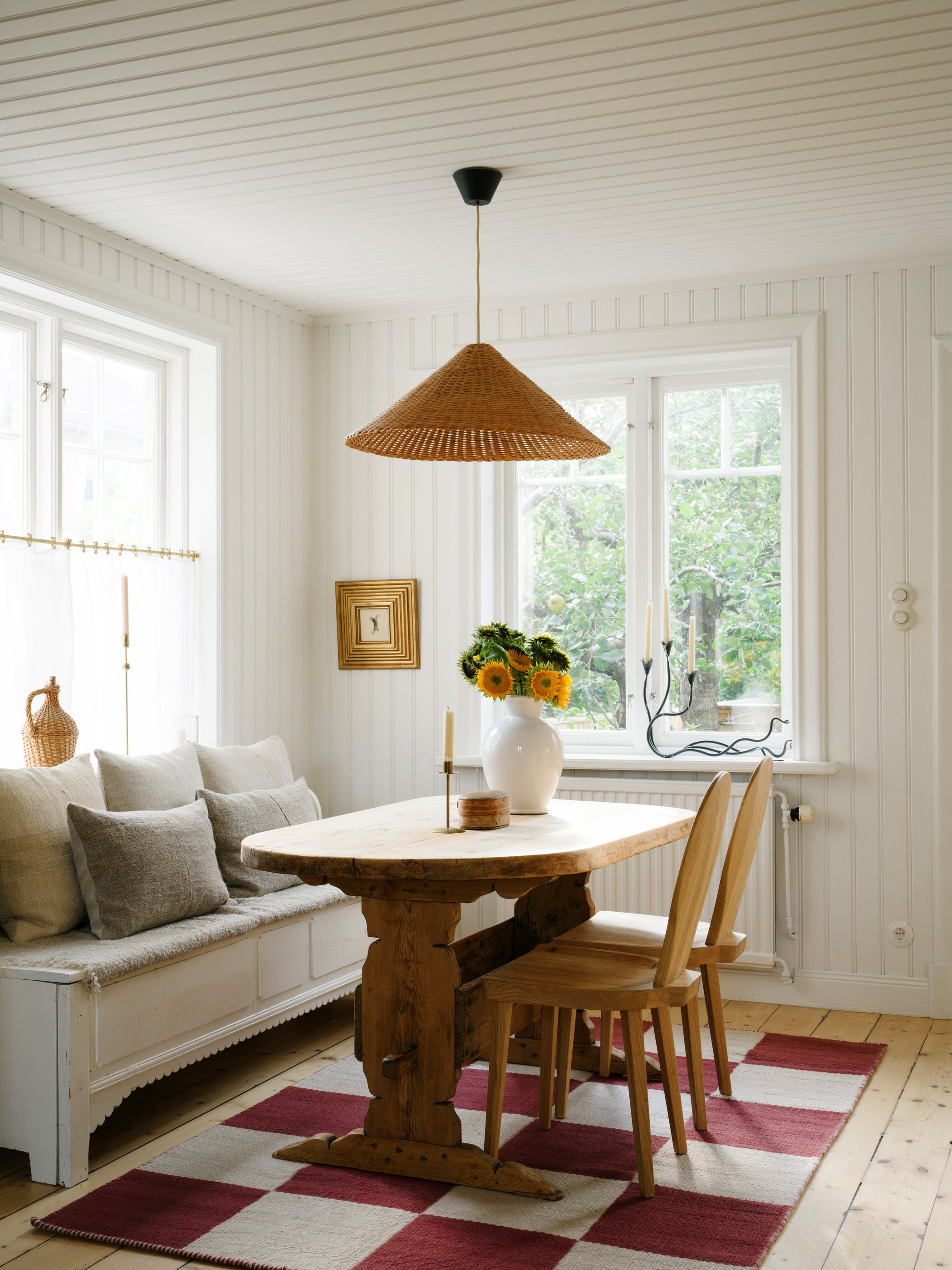 Chess Flatweave Burgundy