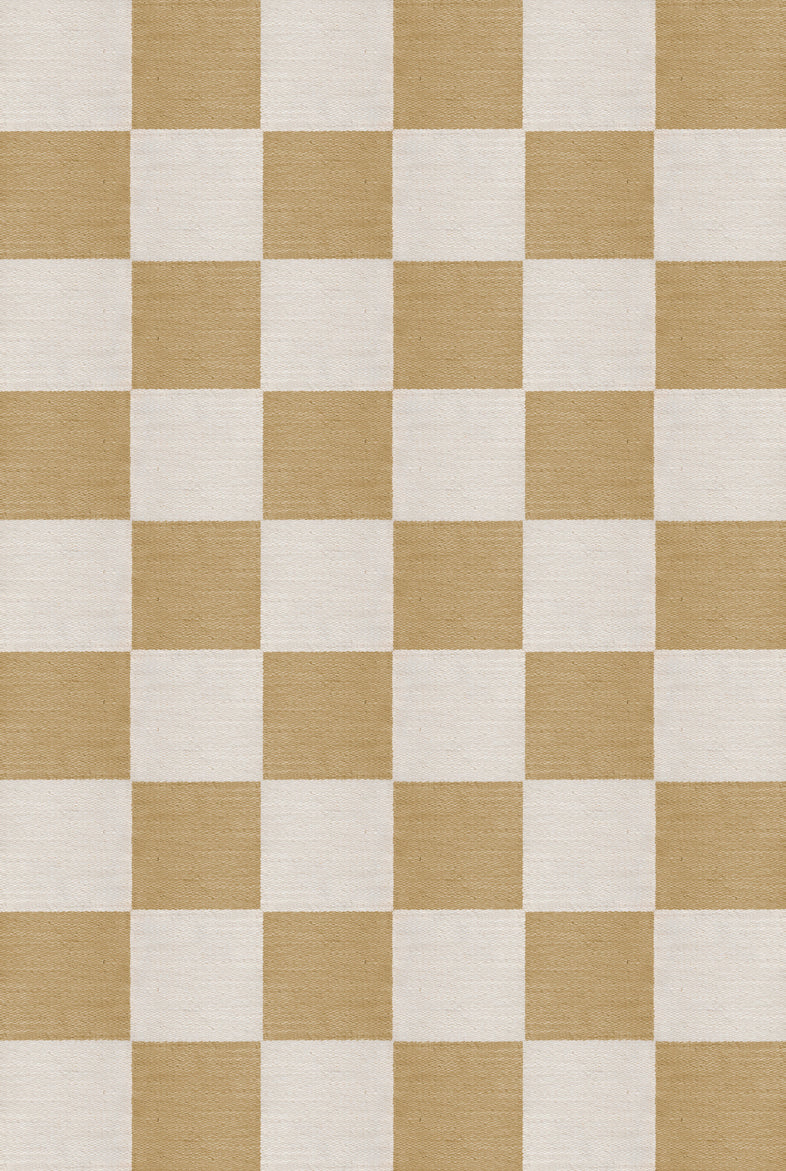 Chess Flatweave Harvest Yellow