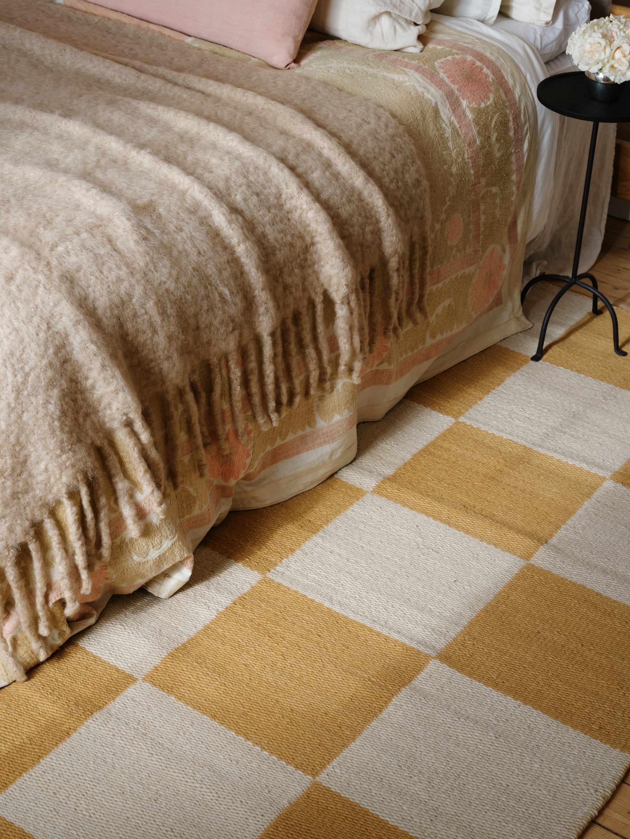 Chess Flatweave Harvest Yellow