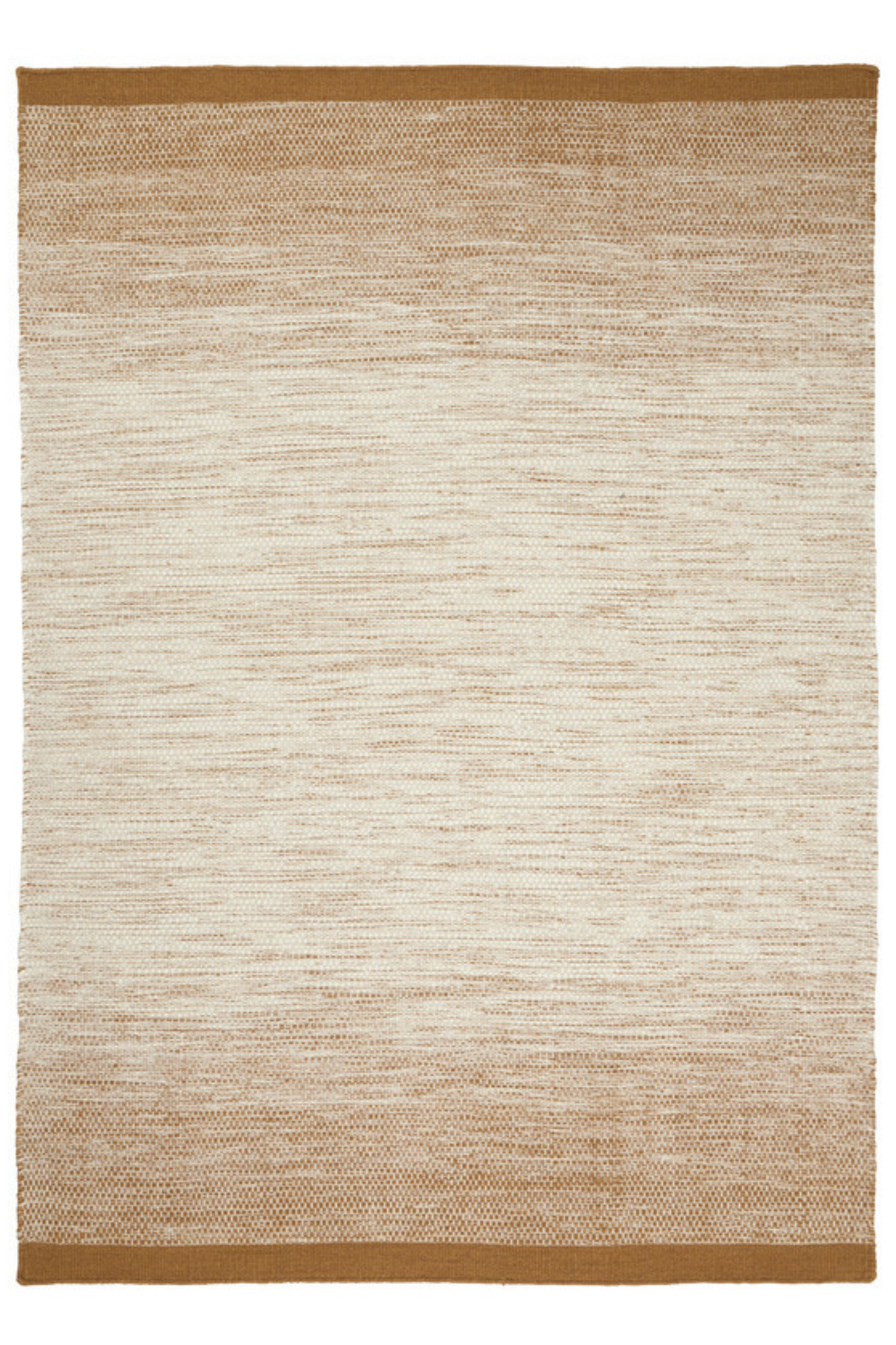 Ombre orange wool/cotton rug