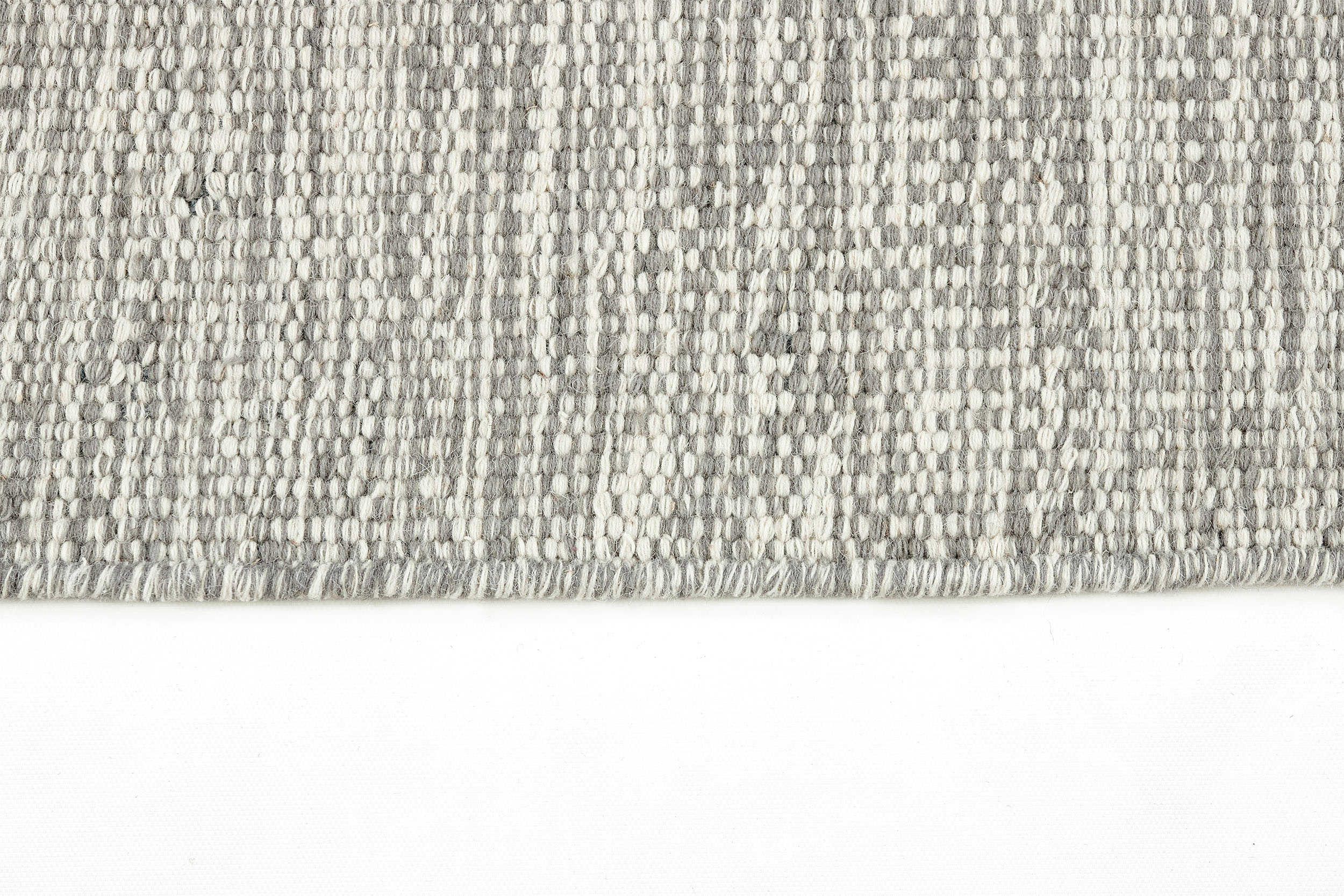 plain grey flatweave runner