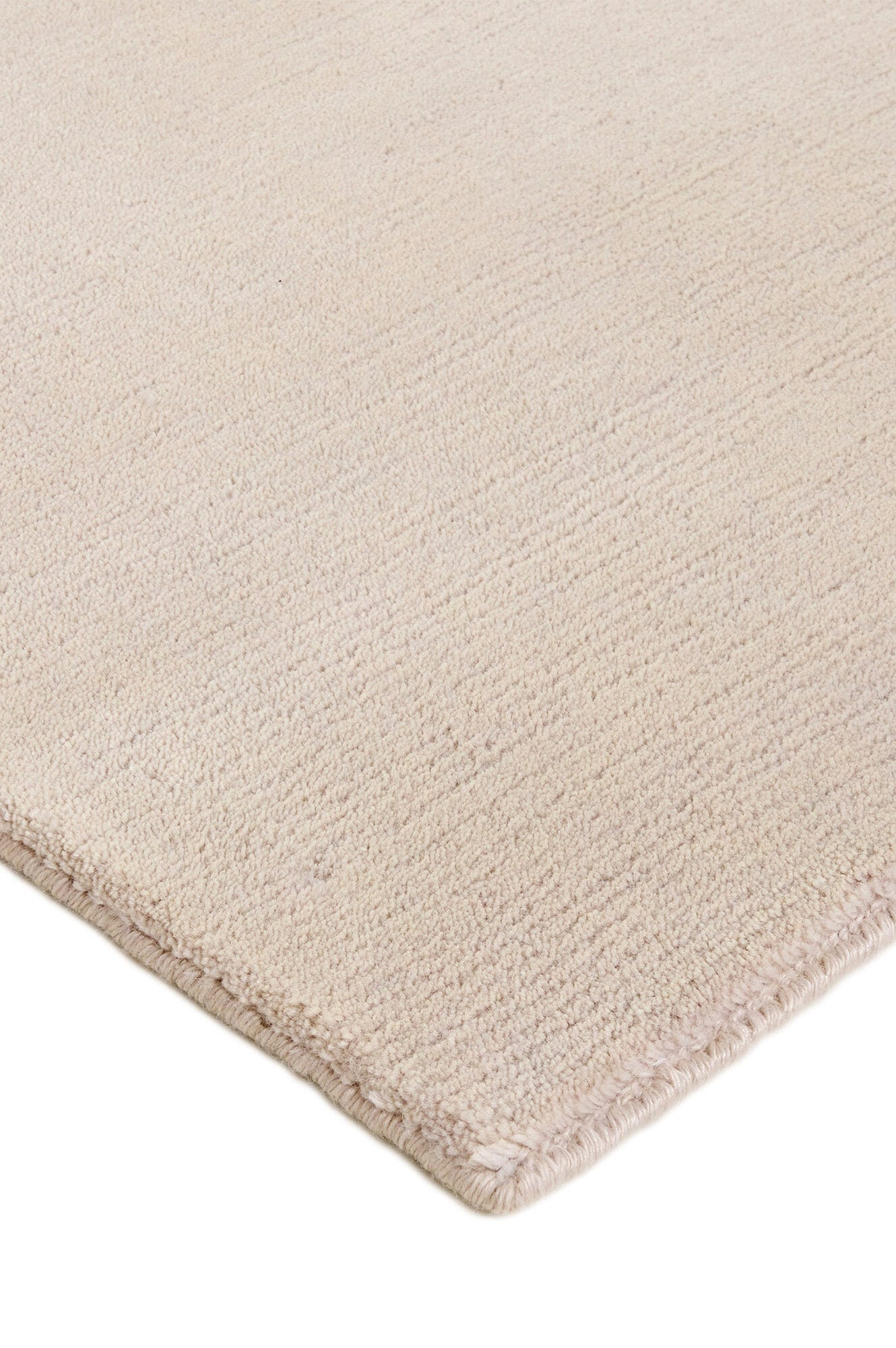 Luxury plain modern cream rug