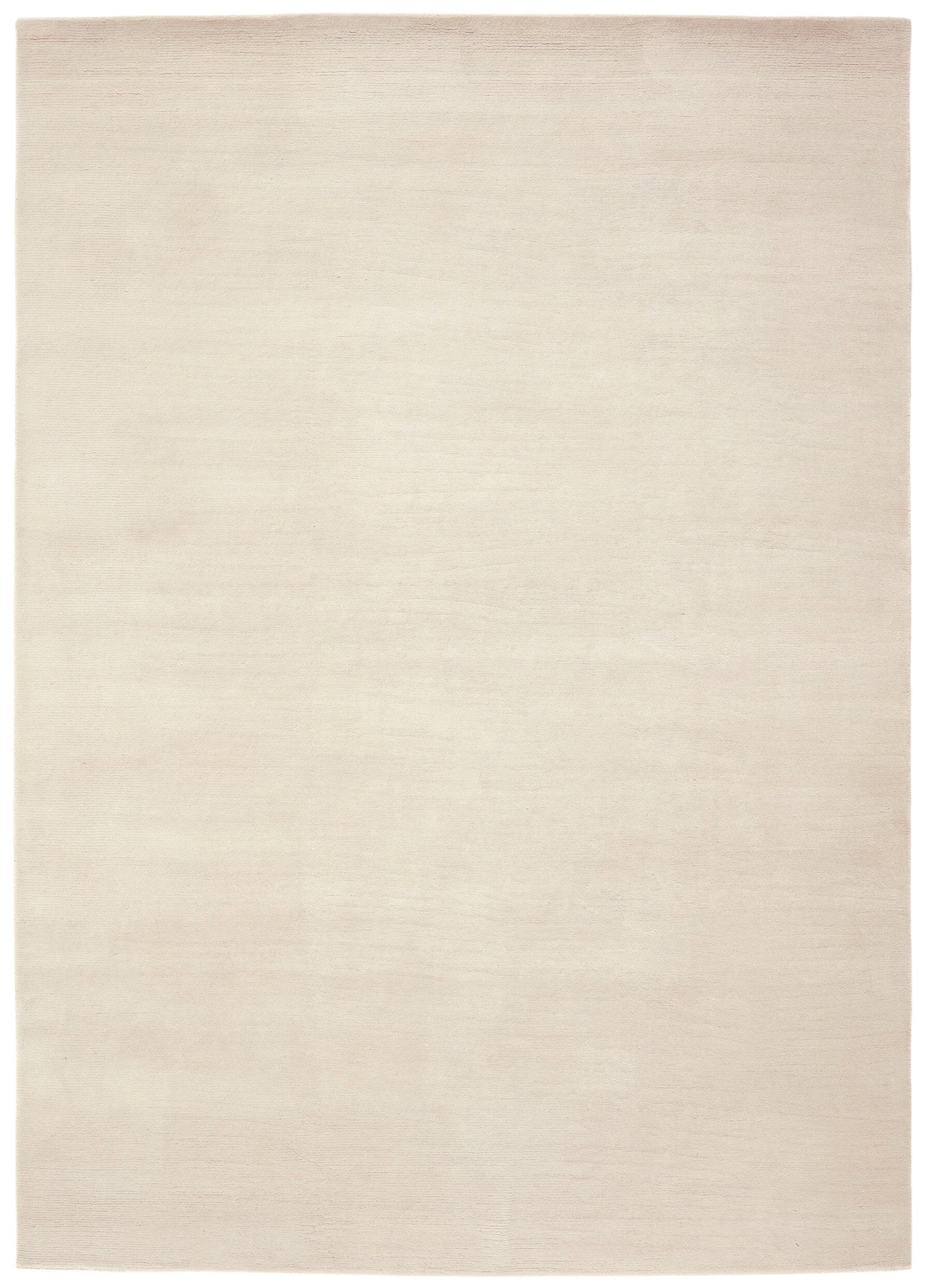 Luxury plain modern cream rug