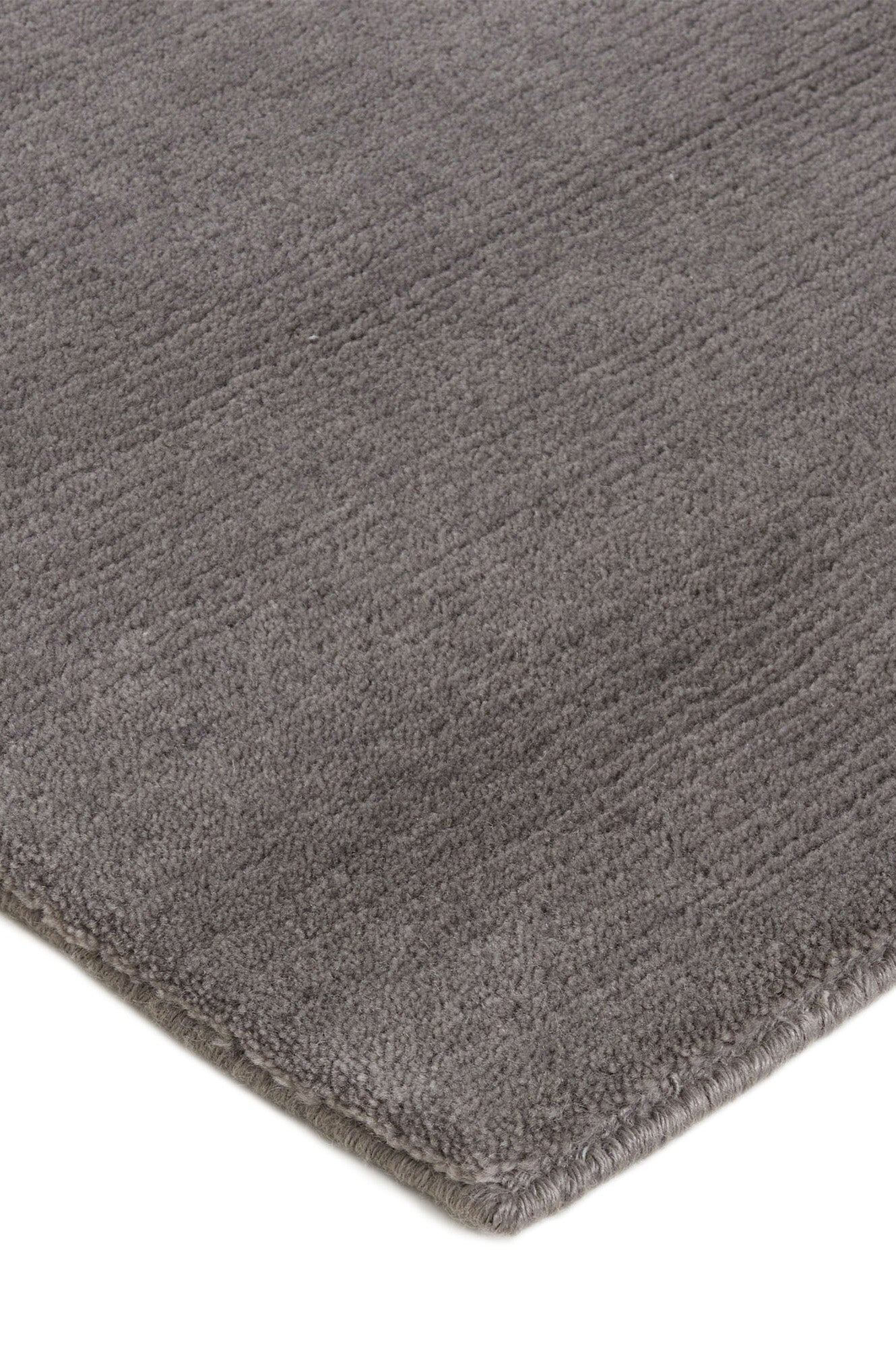 Luxury plain modern grey rug