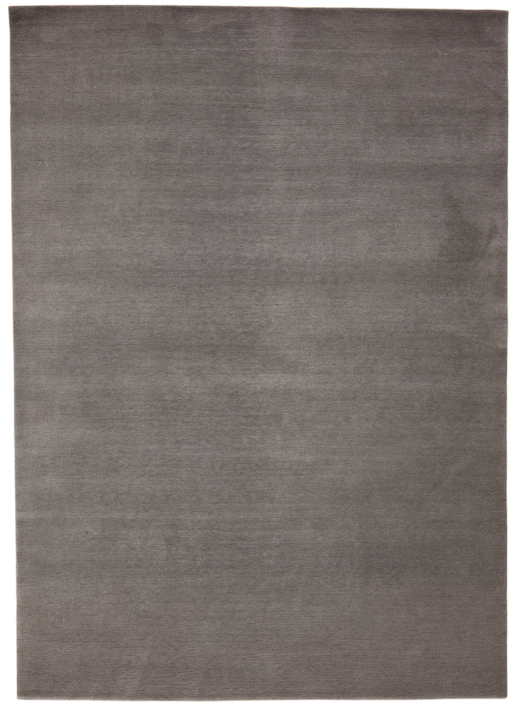Luxury plain modern grey rug