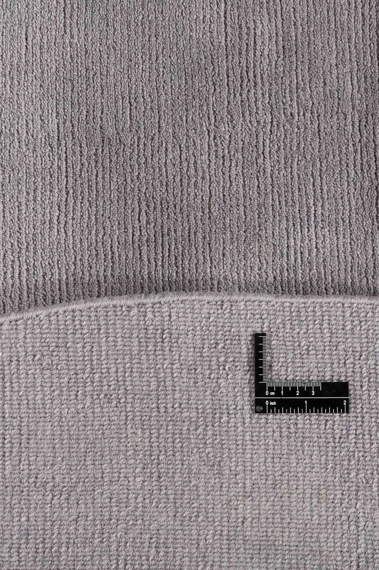 Luxury plain modern round grey rug