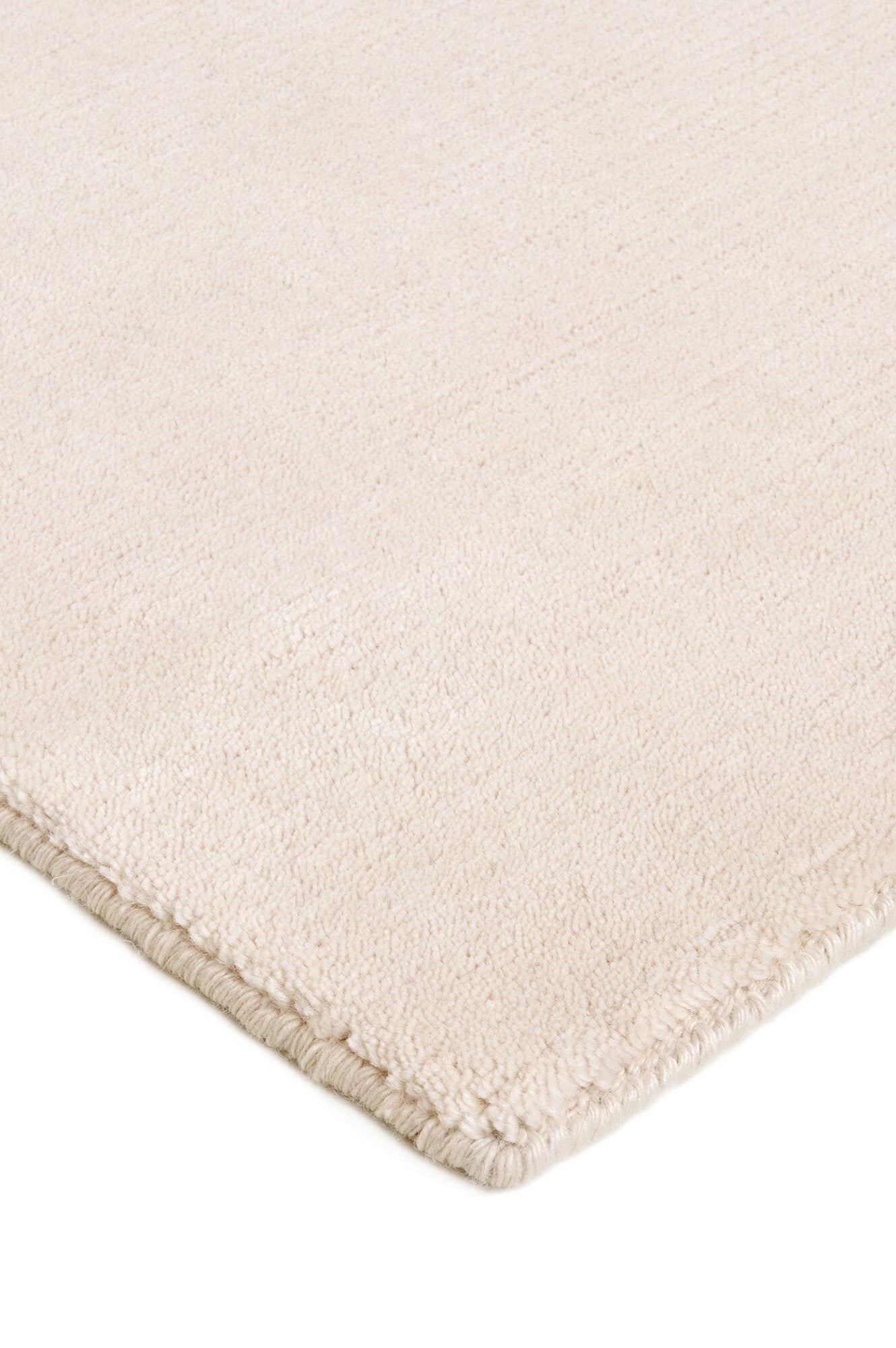 Luxury plain modern cream rug