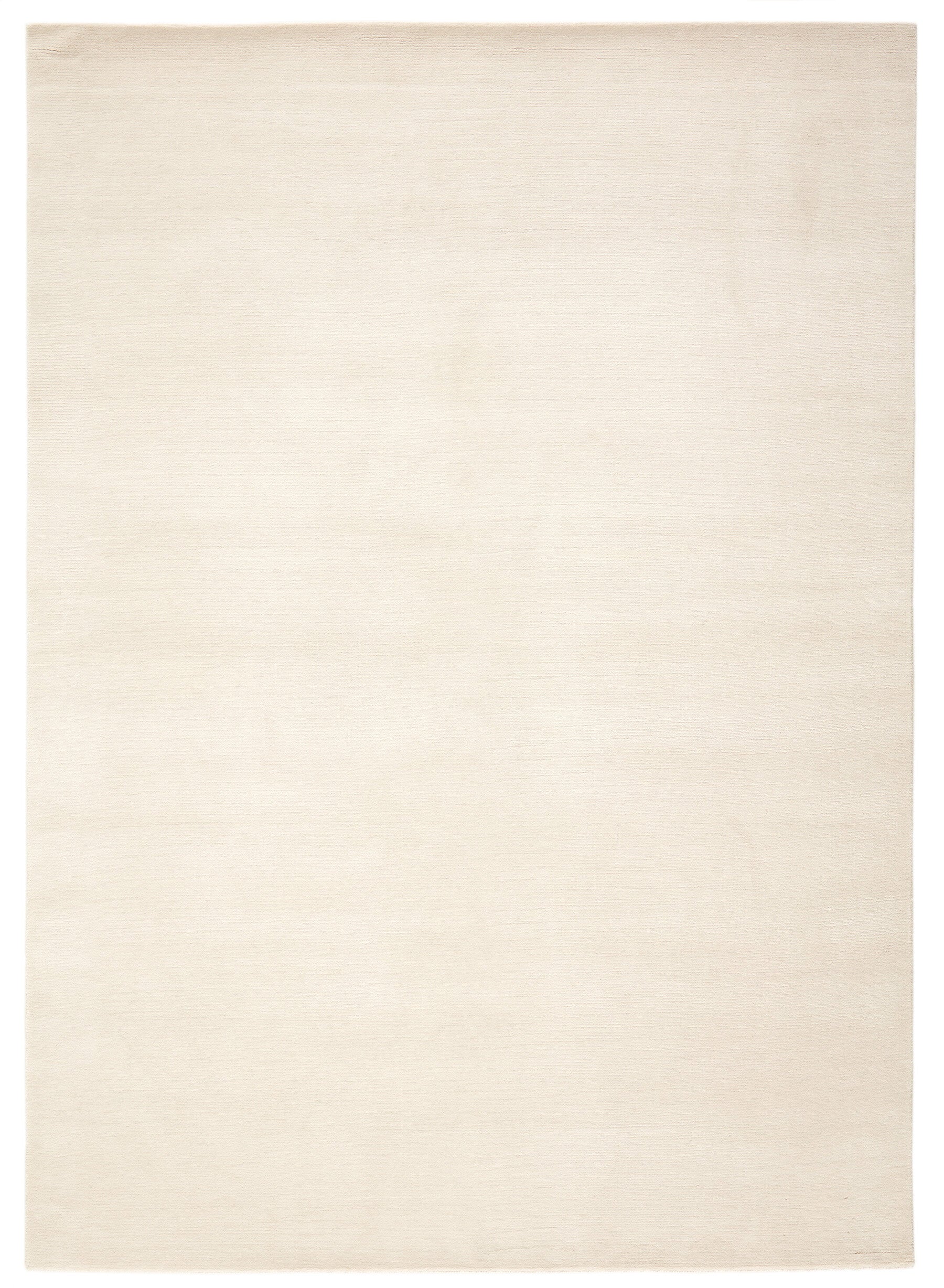 Luxury plain modern cream rug