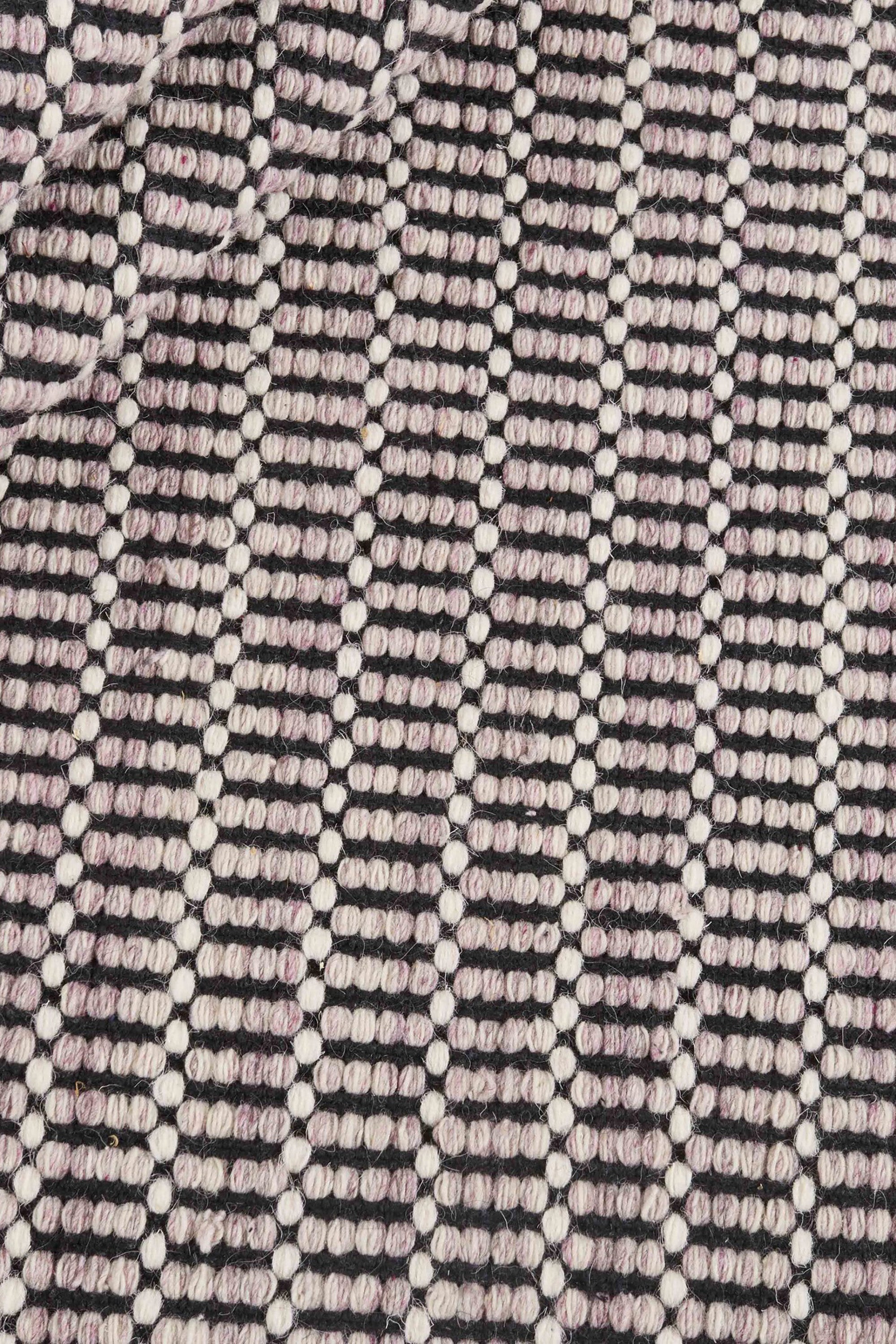 Luxury pink and black woven rug