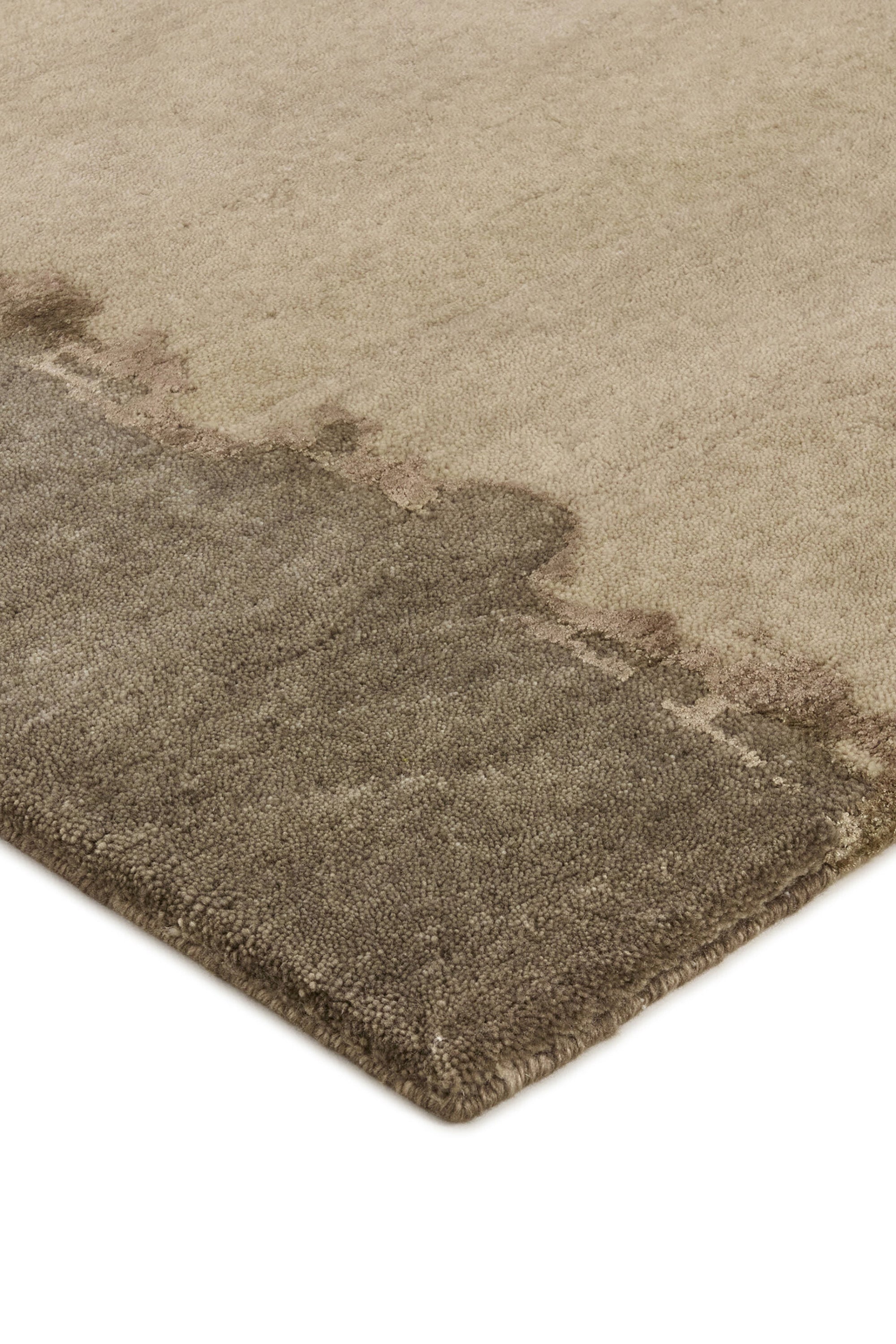 Modern abstract brown rug