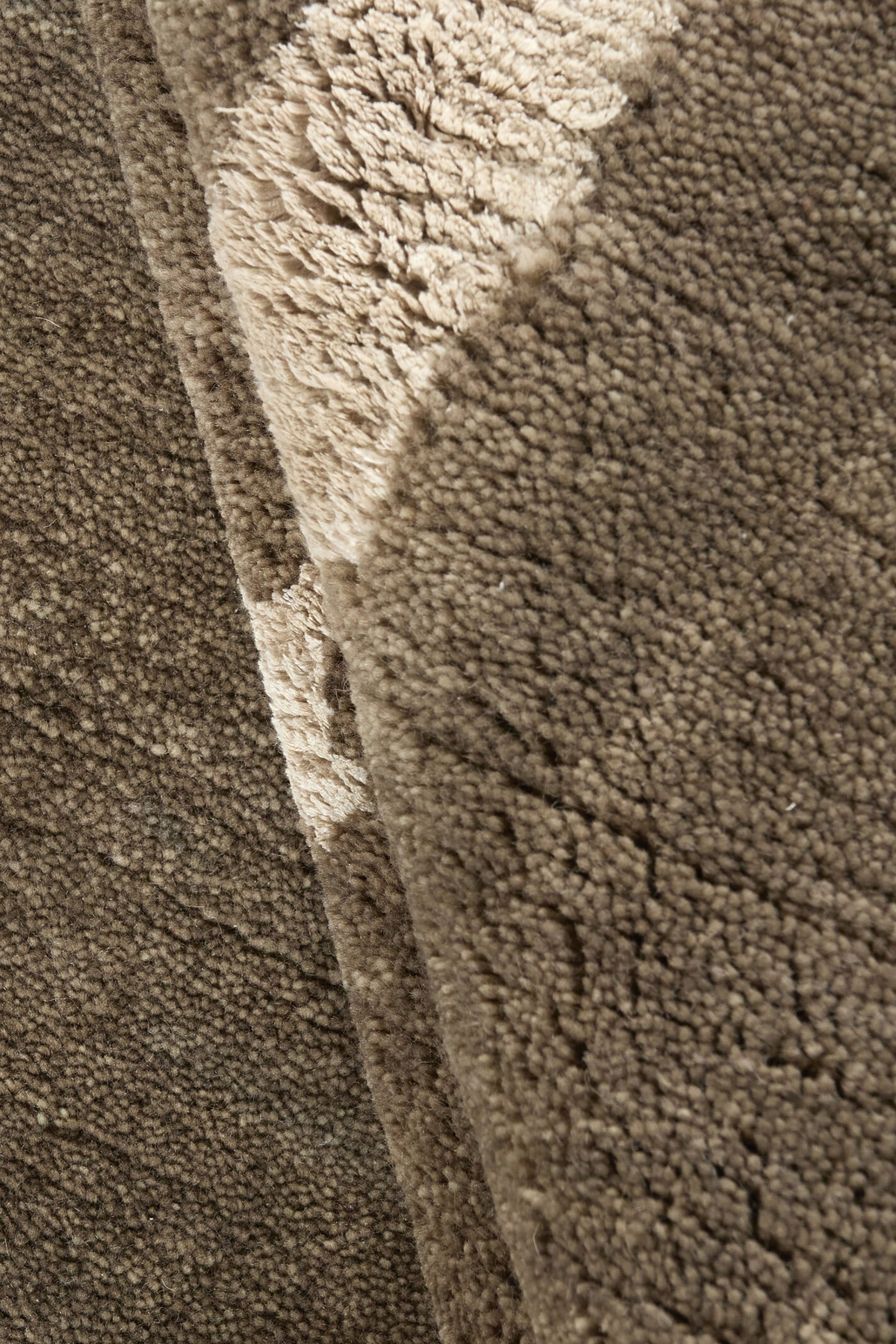 Modern abstract brown rug