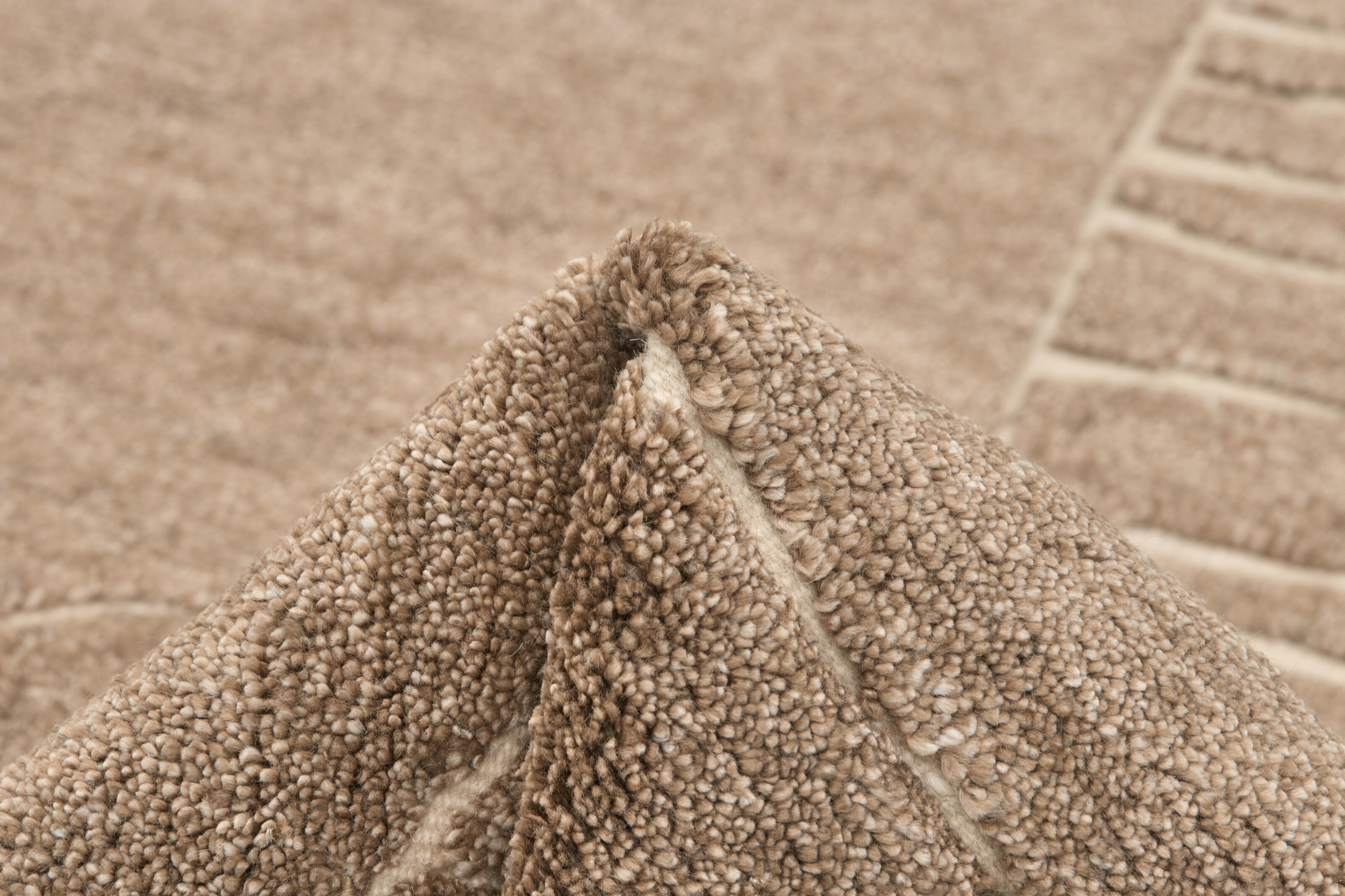 Minimal brown luxury Moroccan style rug