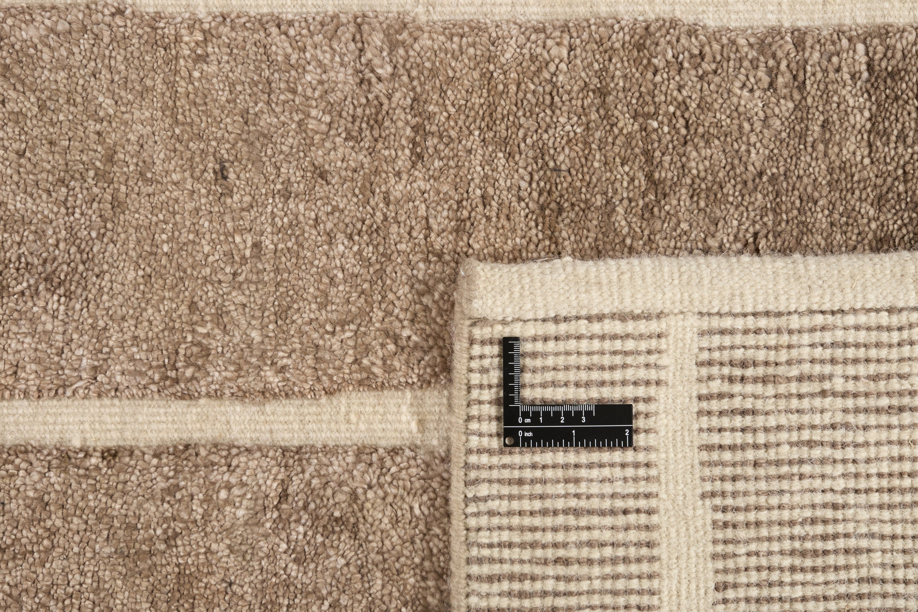 Minimal brown luxury Moroccan style rug