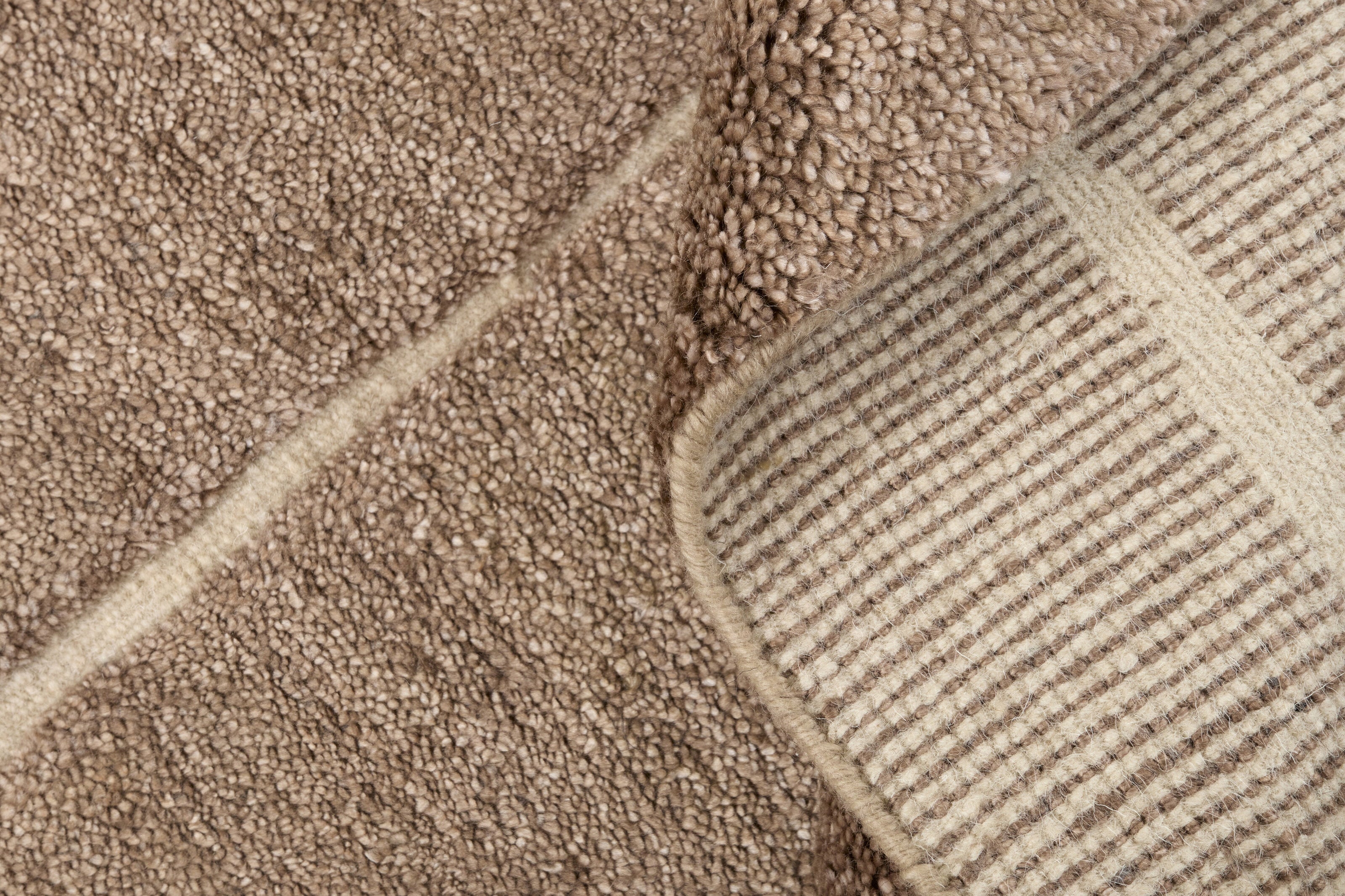 Minimal brown luxury Moroccan style rug