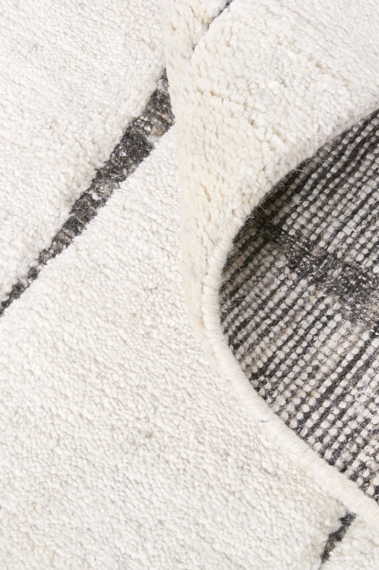 Minimal cream luxury Moroccan style runner