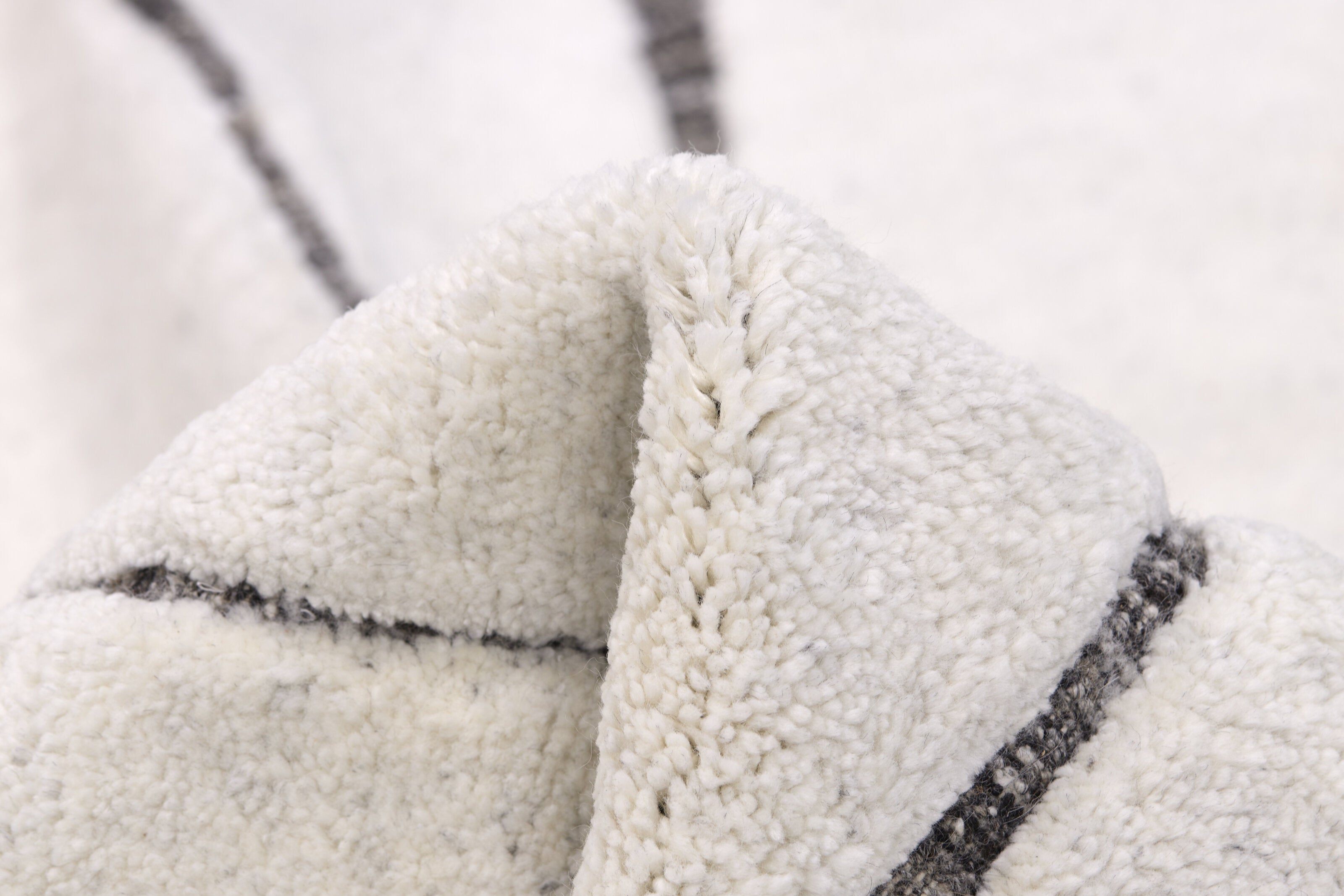 Minimal cream luxury Moroccan style runner
