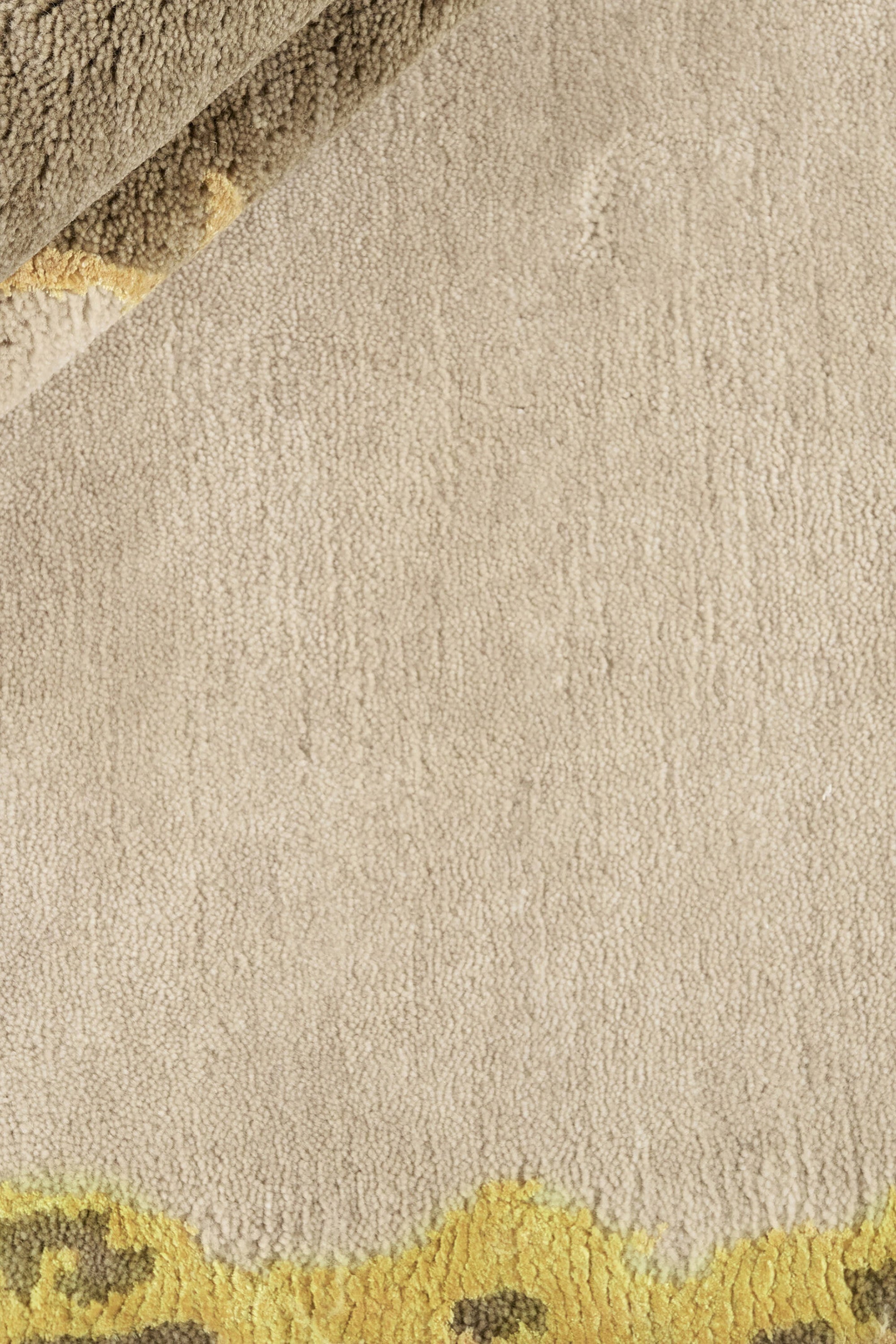 Modern abstract beige and brown rug