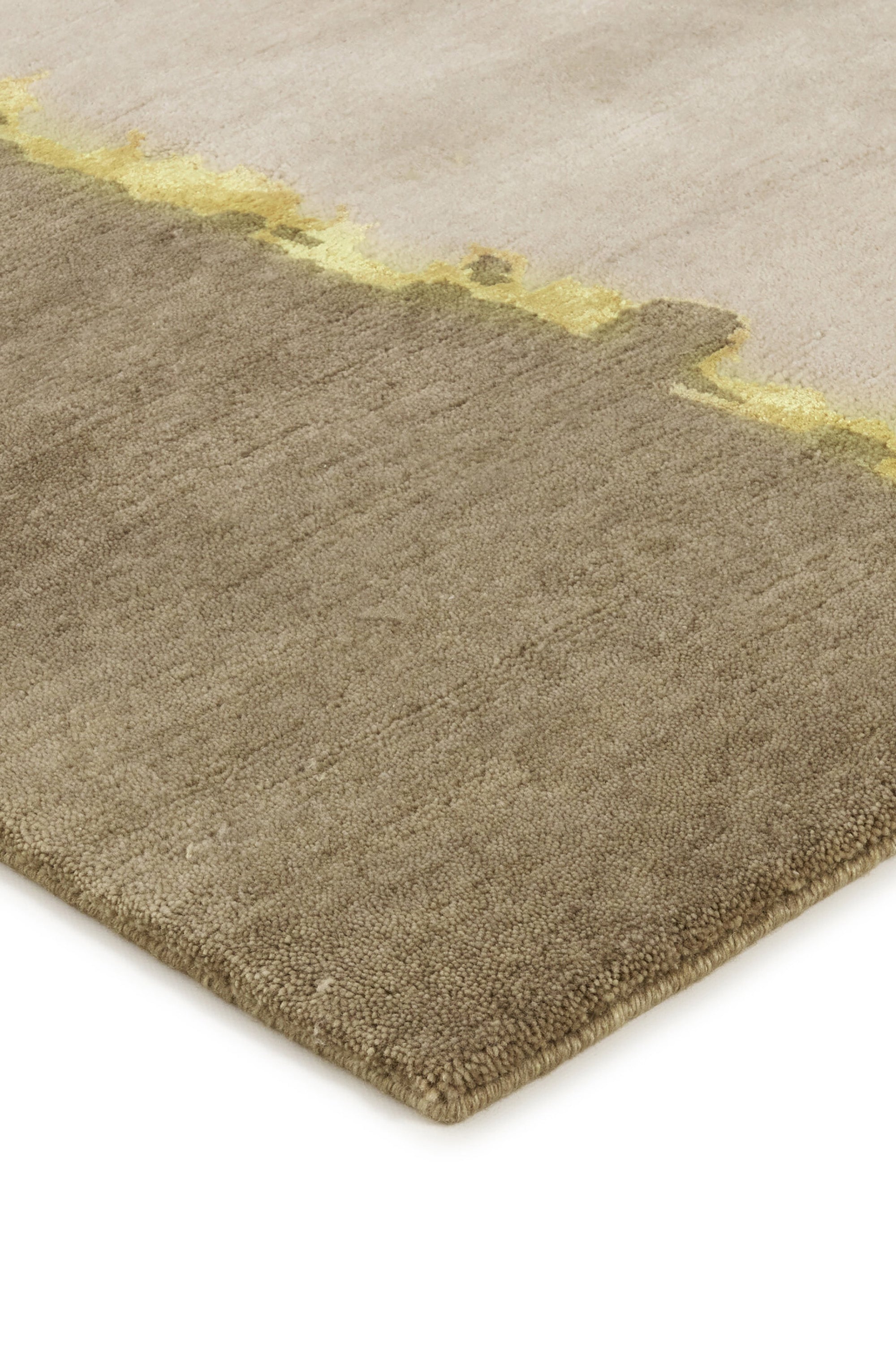 Modern abstract beige and brown rug