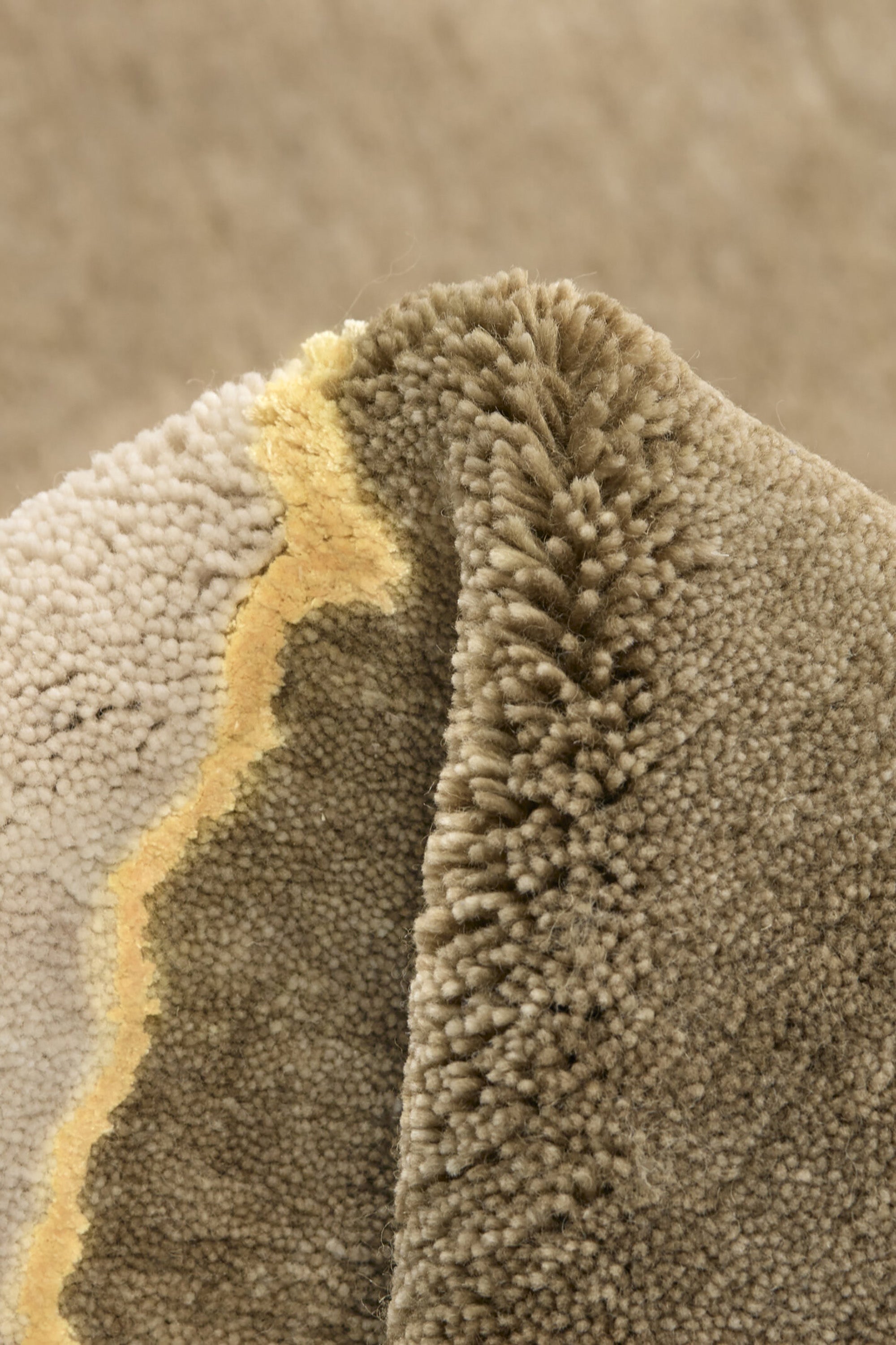 Modern abstract beige and brown rug