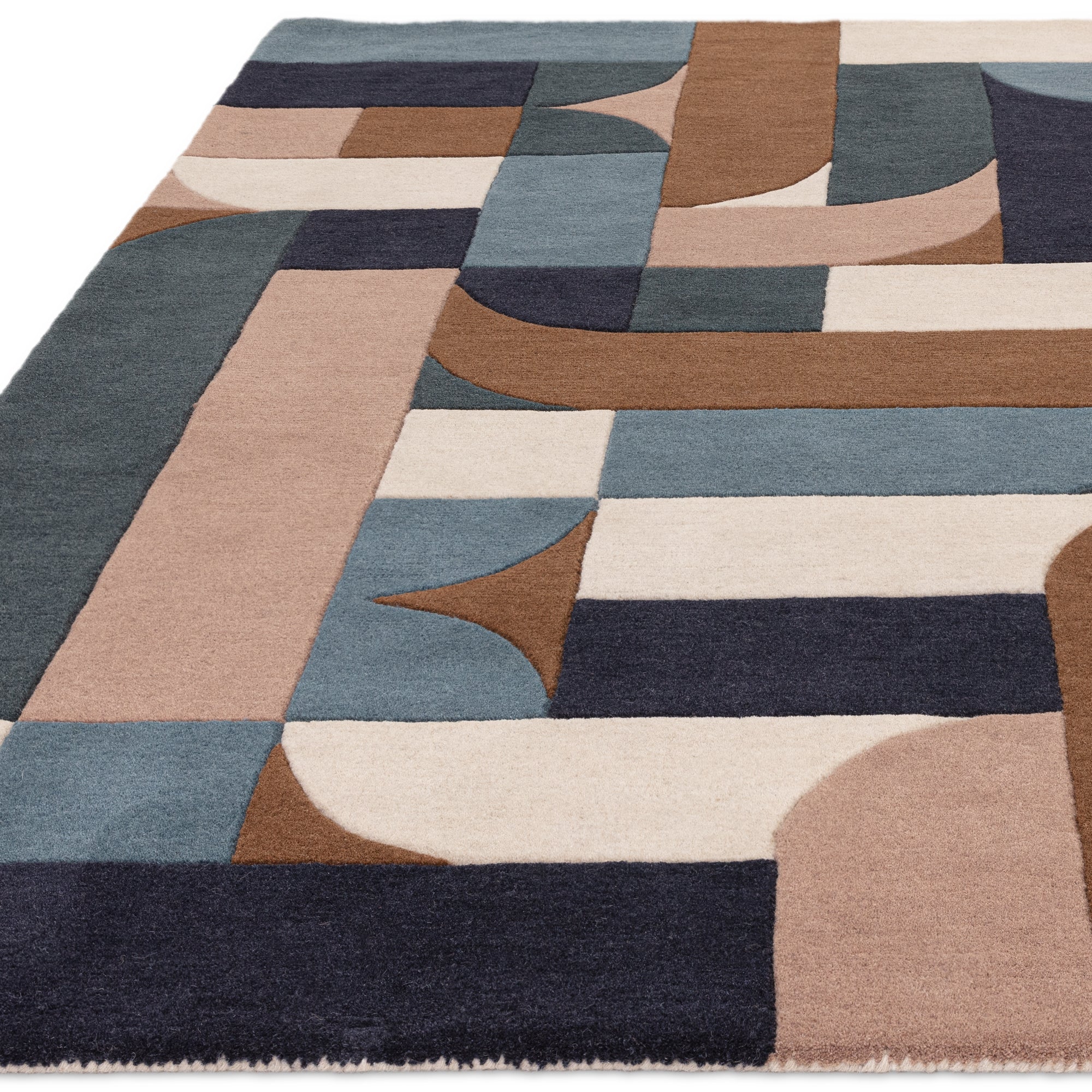 Matrix 89 Klotski Teal Rug